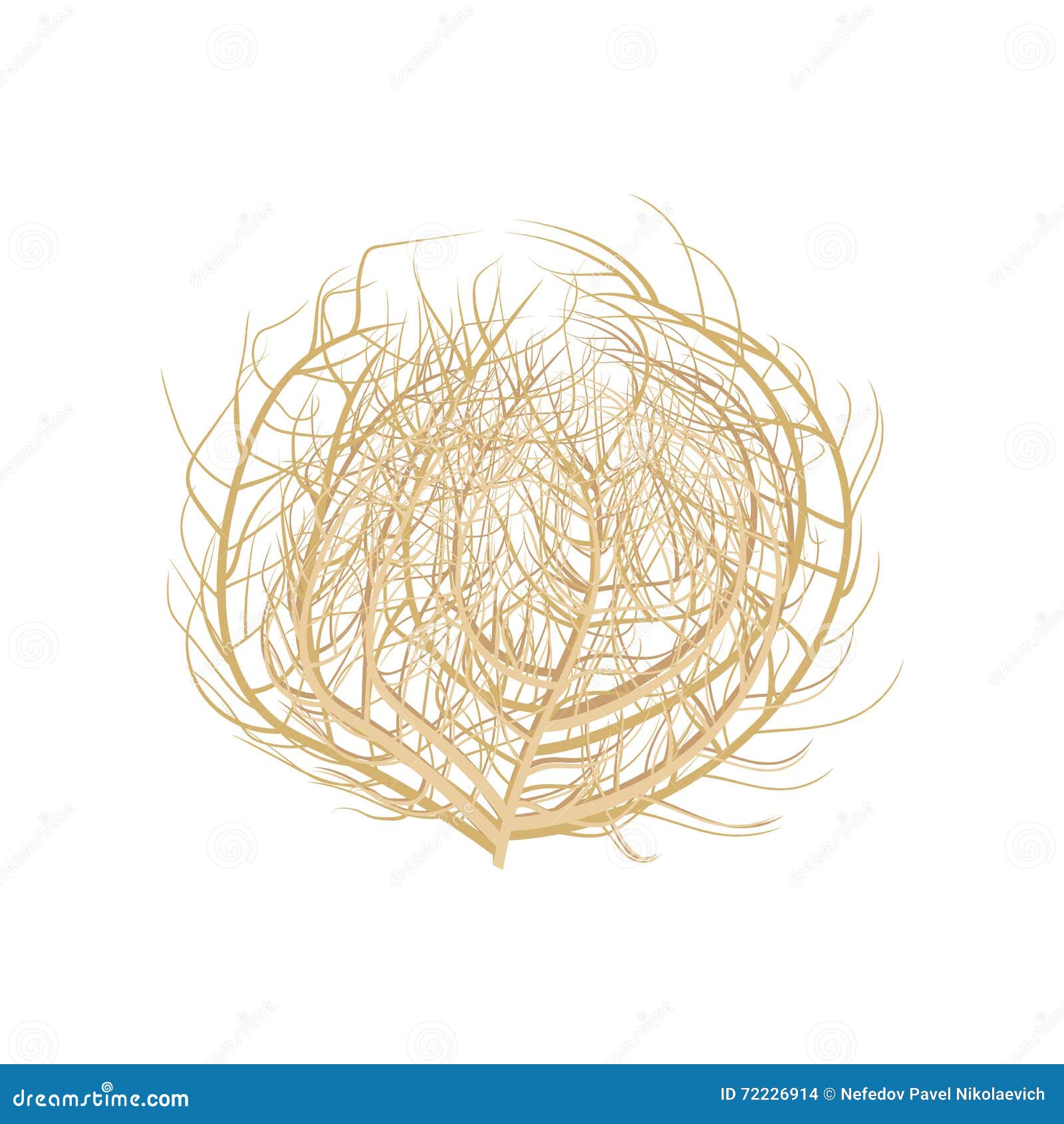 Tumbleweed illustration . stock illustration. Illustration of dead