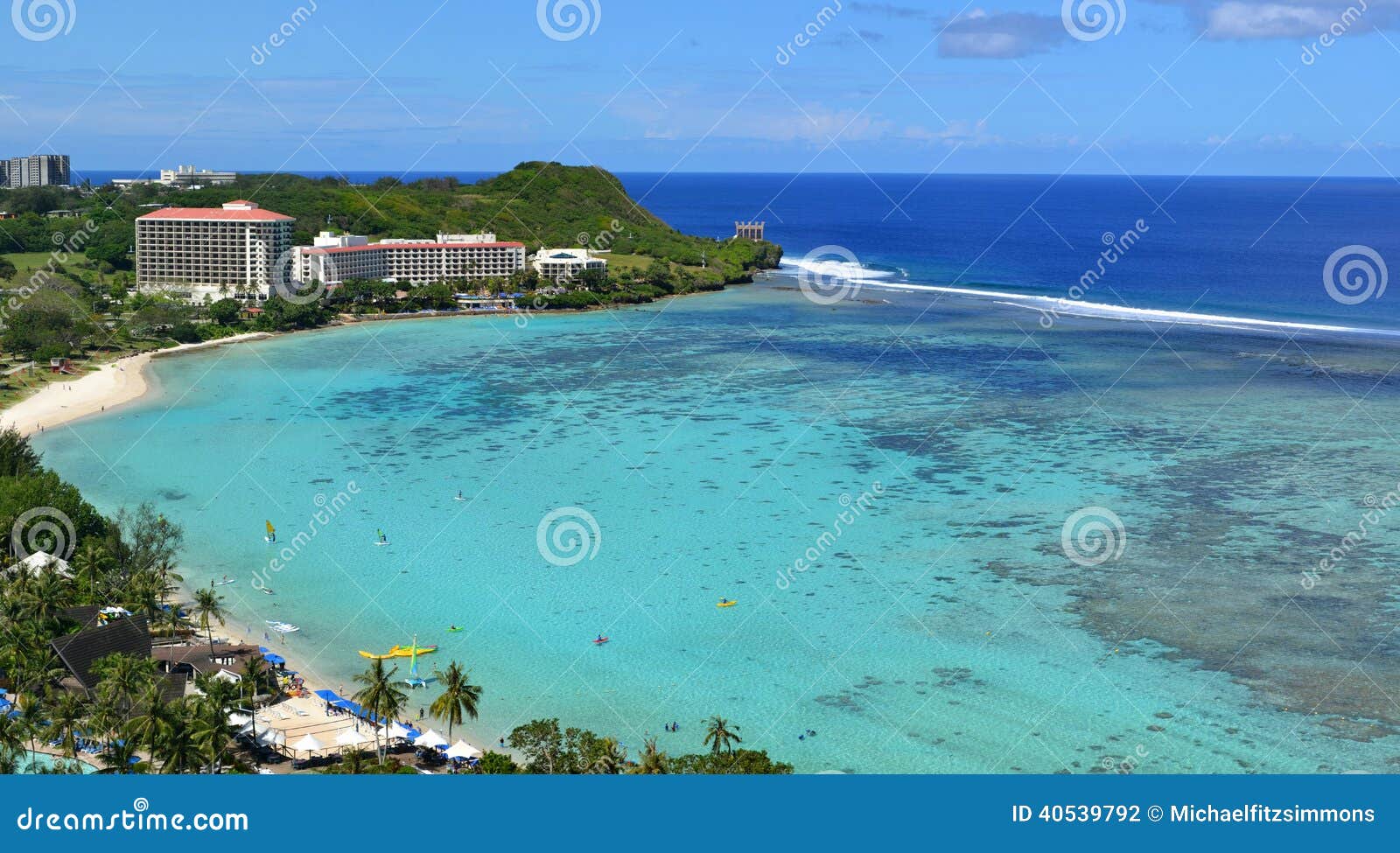 Tumon Bay, Guam stock photo. Image of island, guam, nature 40539792