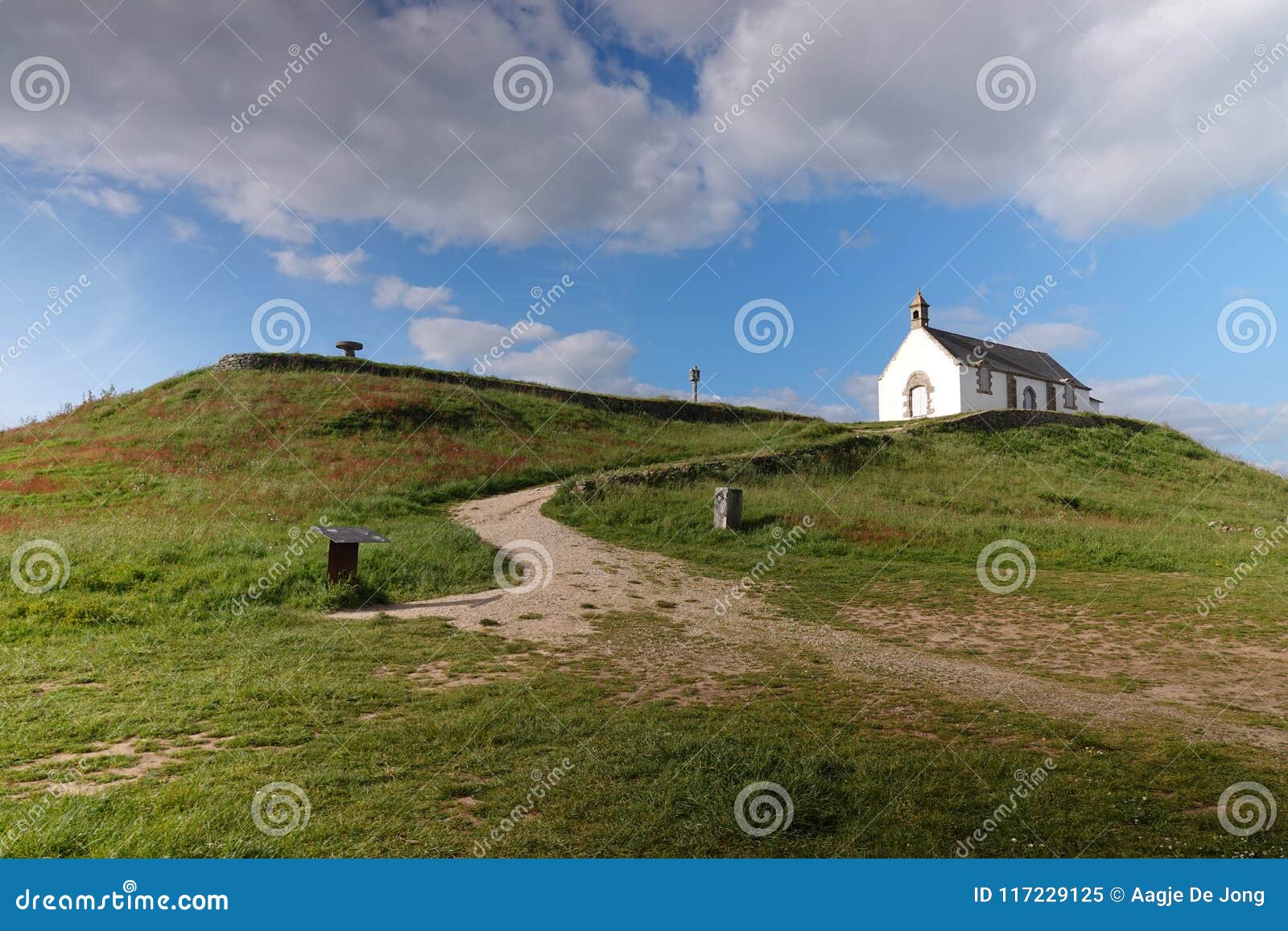 tumulus of saint michel in carnac, brittany