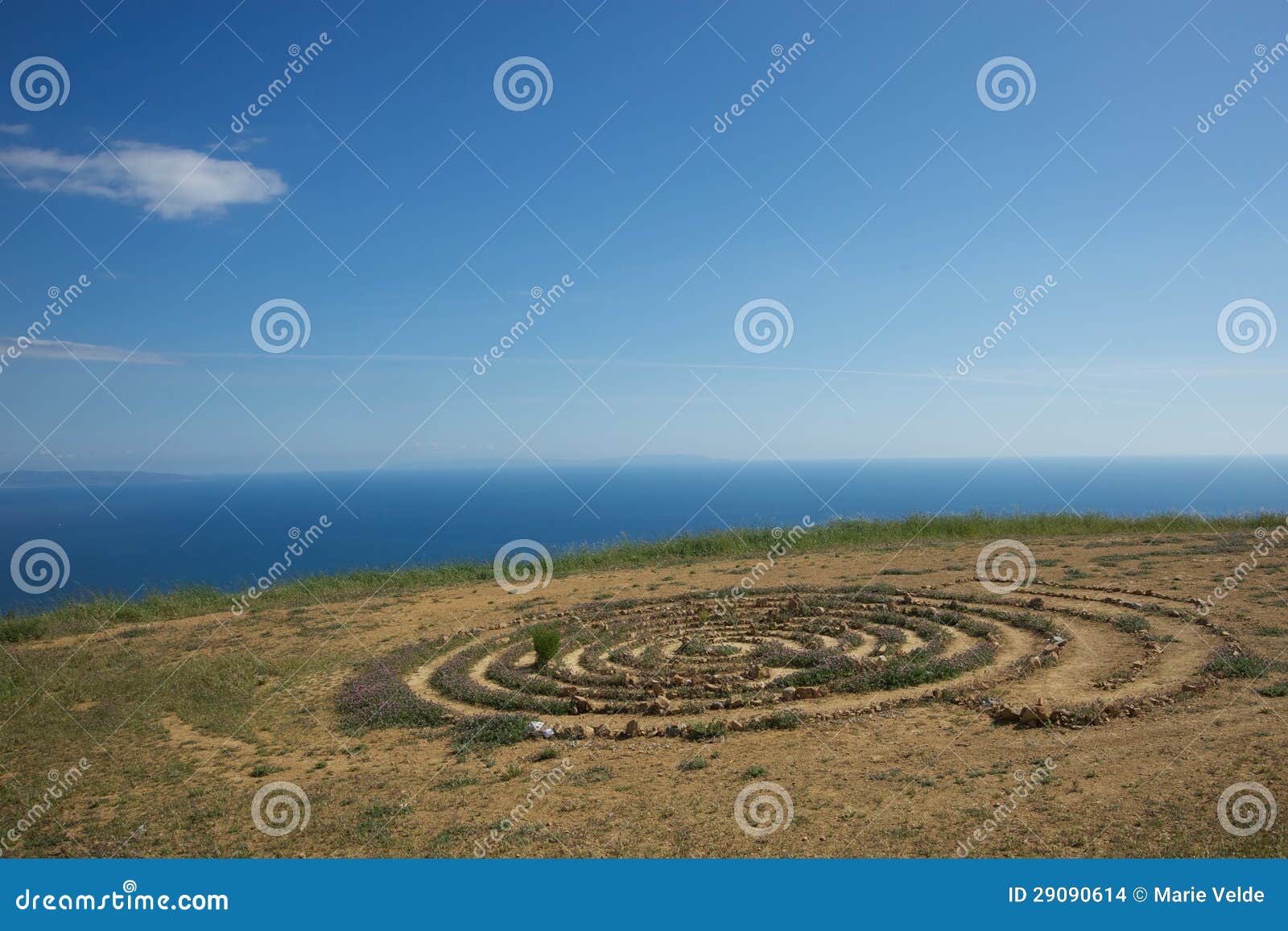 Tuna Canyon Labyrinth stock photo. Image of manmade, spiritual 29090614