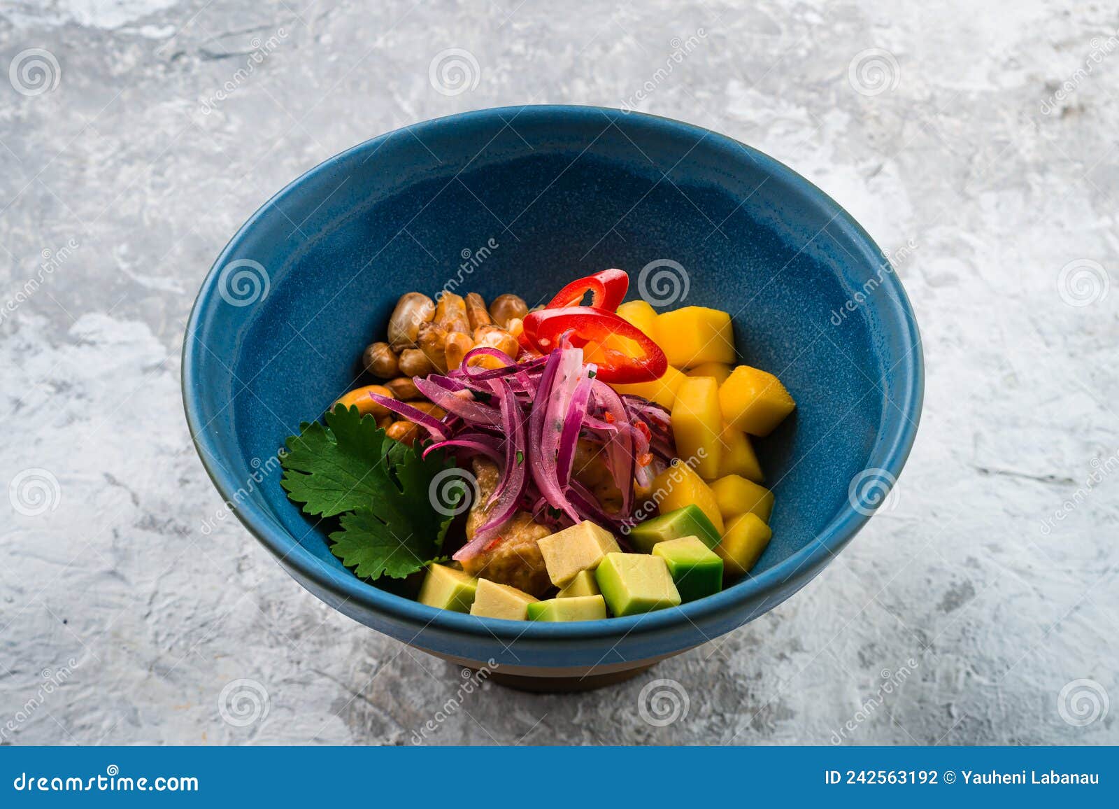 Tuna Ceviche Cooked with Lime Stock Photo Image of peru, plate 242563192