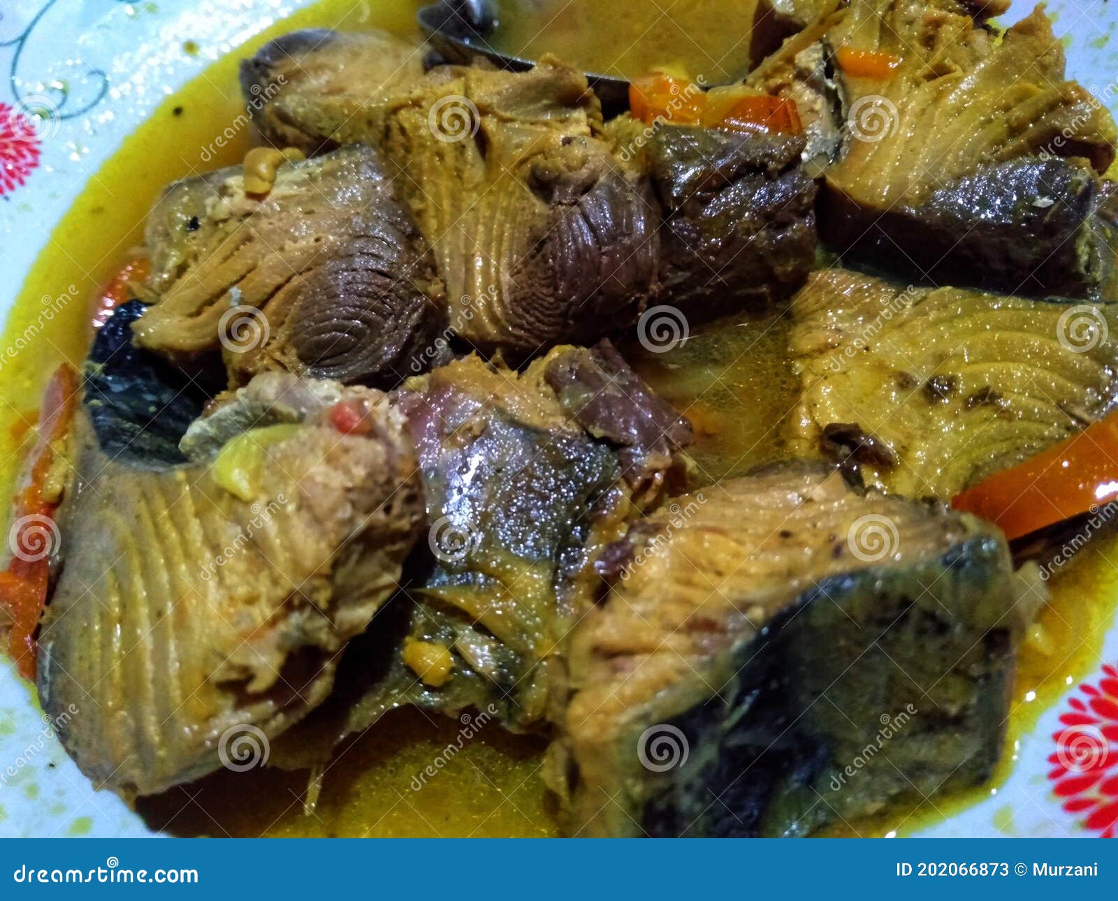 Tuna Curry with Yellow Sauce Stock Image Image of tuna, meat 202066873