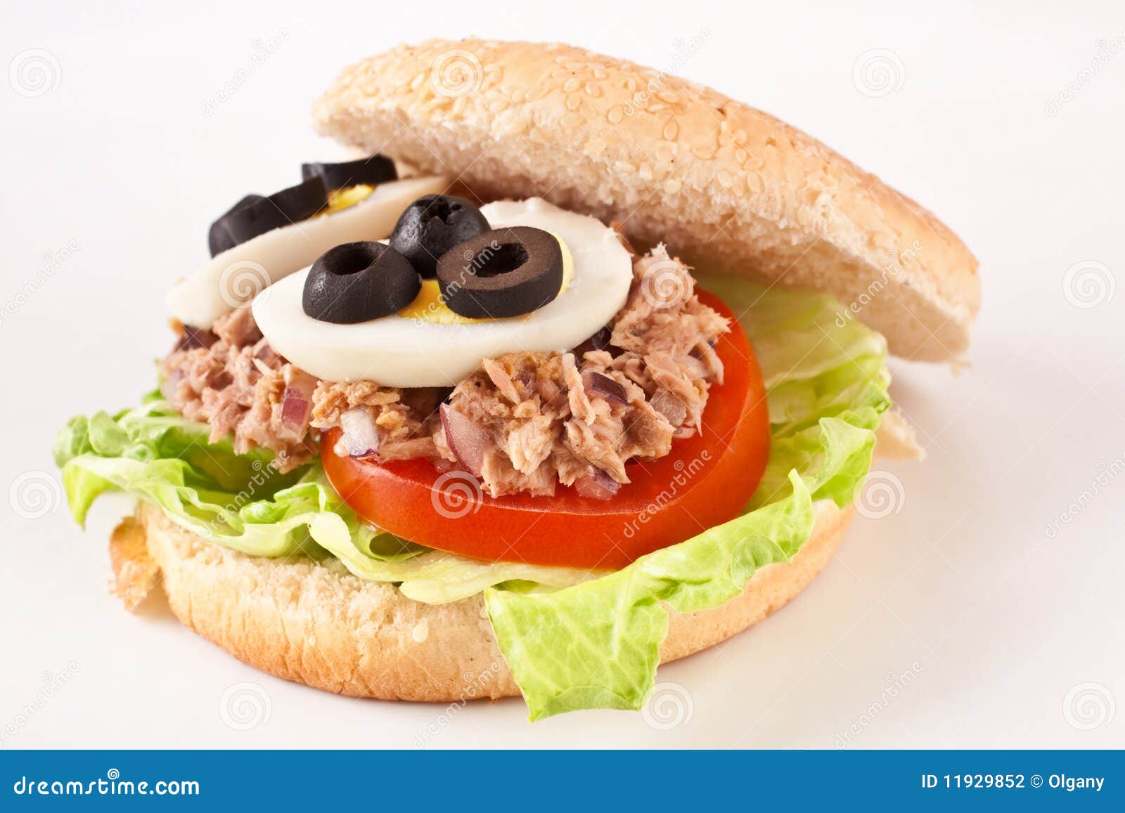 Tuna and egg sandwich stock photo. Image of boiled, canned 11929852
