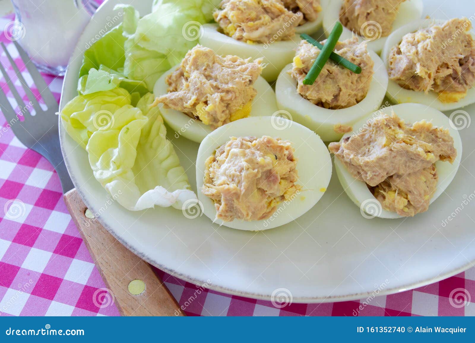 Tuna eggs and mayonnaise stock photo. Image of healthy 161352740
