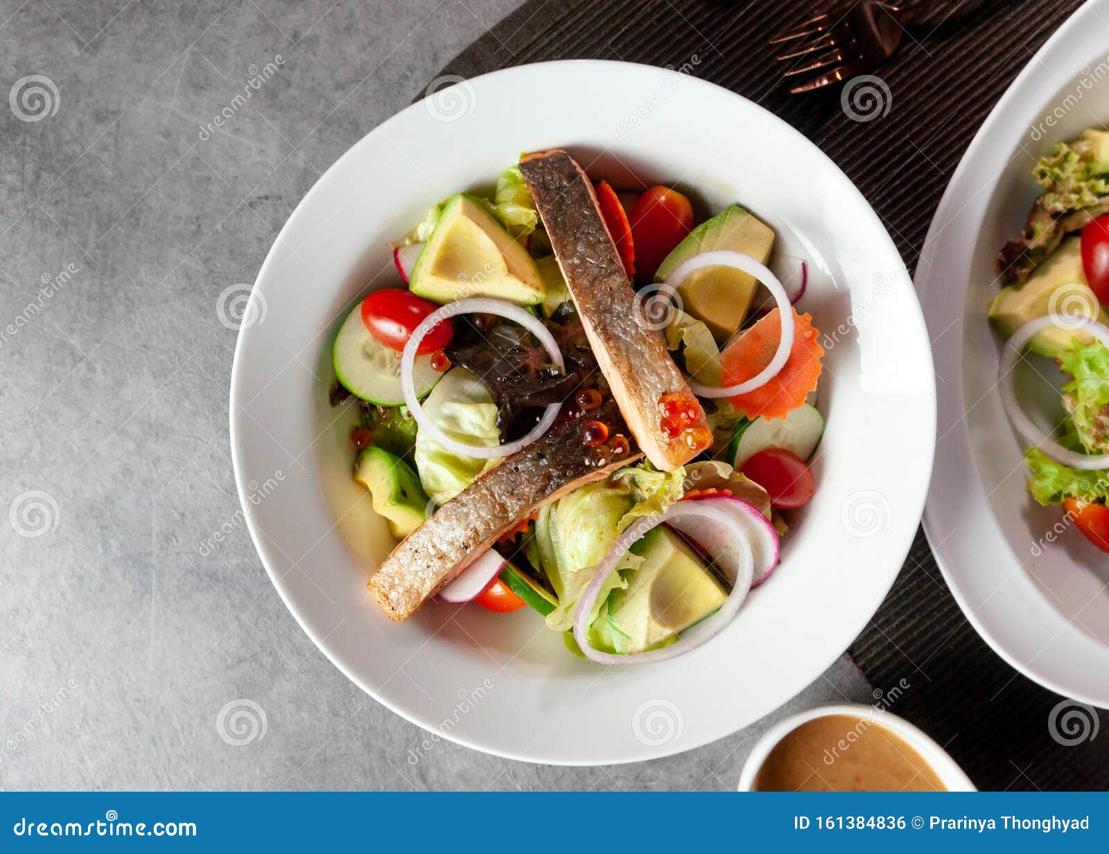 Tuna Fish Salad with Avocado, Healthy Salad Stock Photo Image of