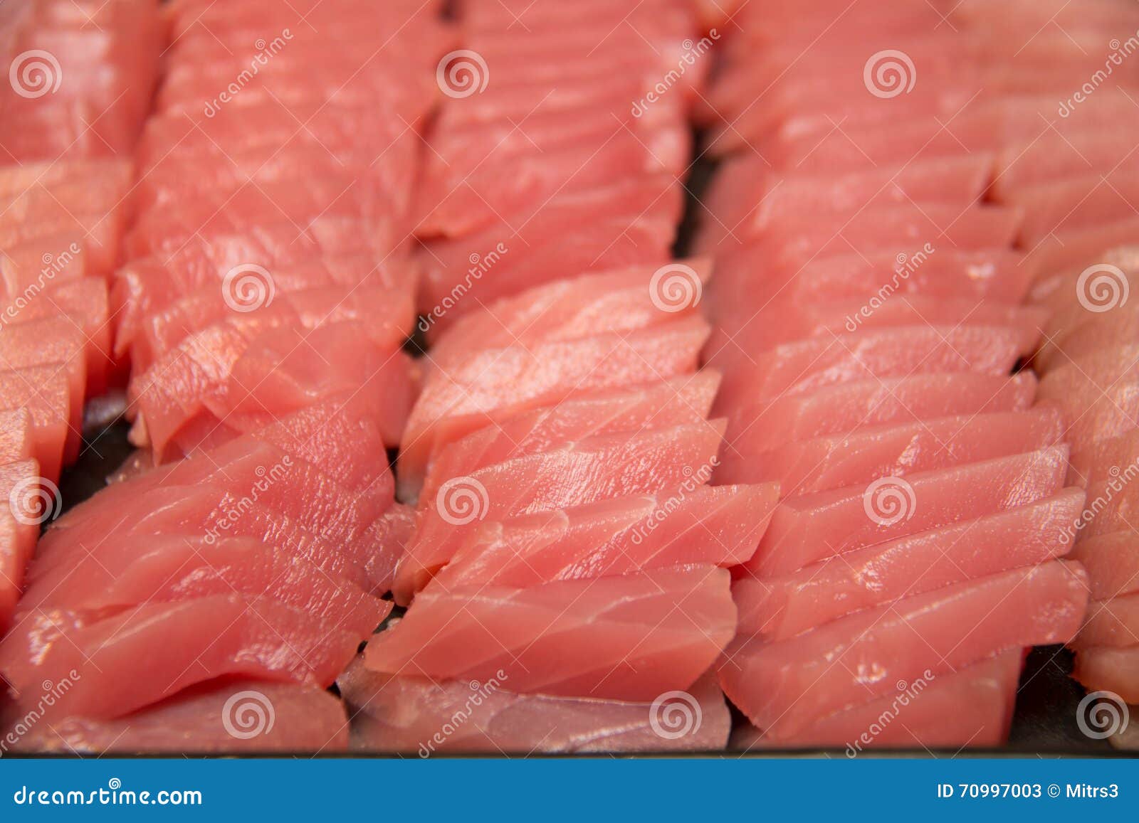 Tuna fish slice on a plate stock image. Image of diet 70997003