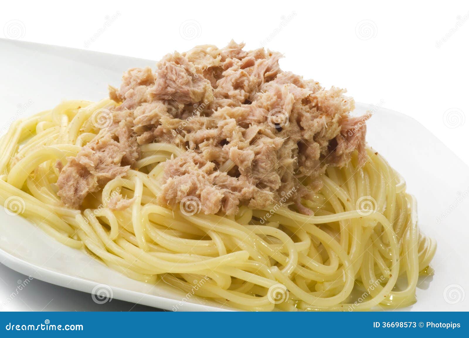 Tuna fish spaghetti stock image. Image of space, tablecloth 36698573