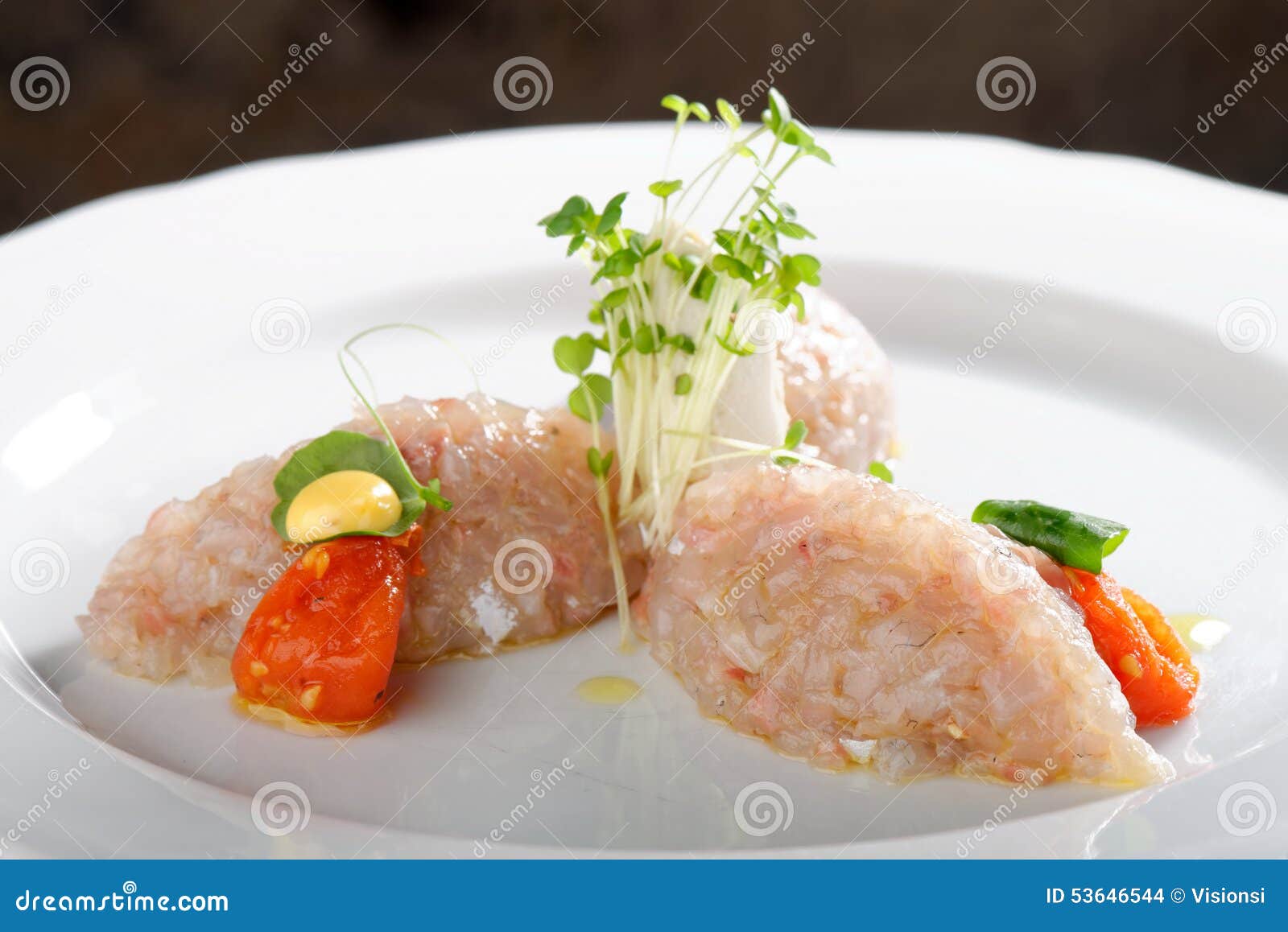 Tuna fish tartare stock photo. Image of appetizer, ginger 53646544