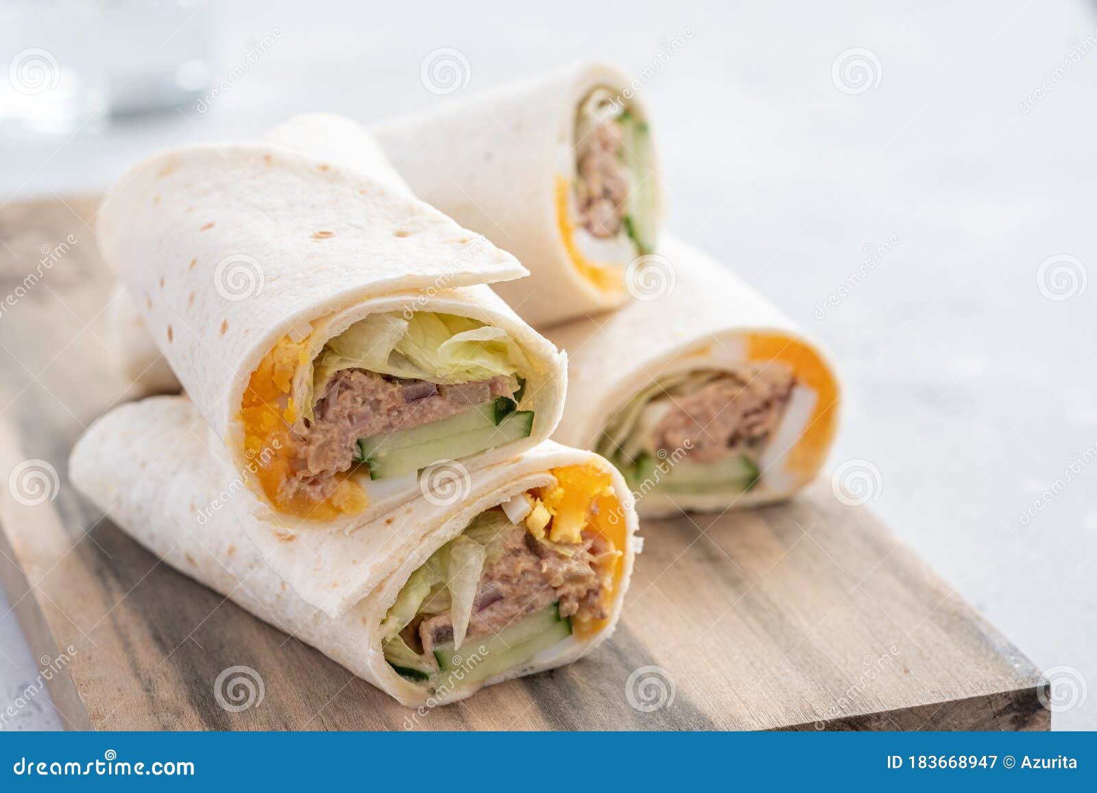 Tuna melt wrap stock image. Image of fresh, lunch, grilled 183668947