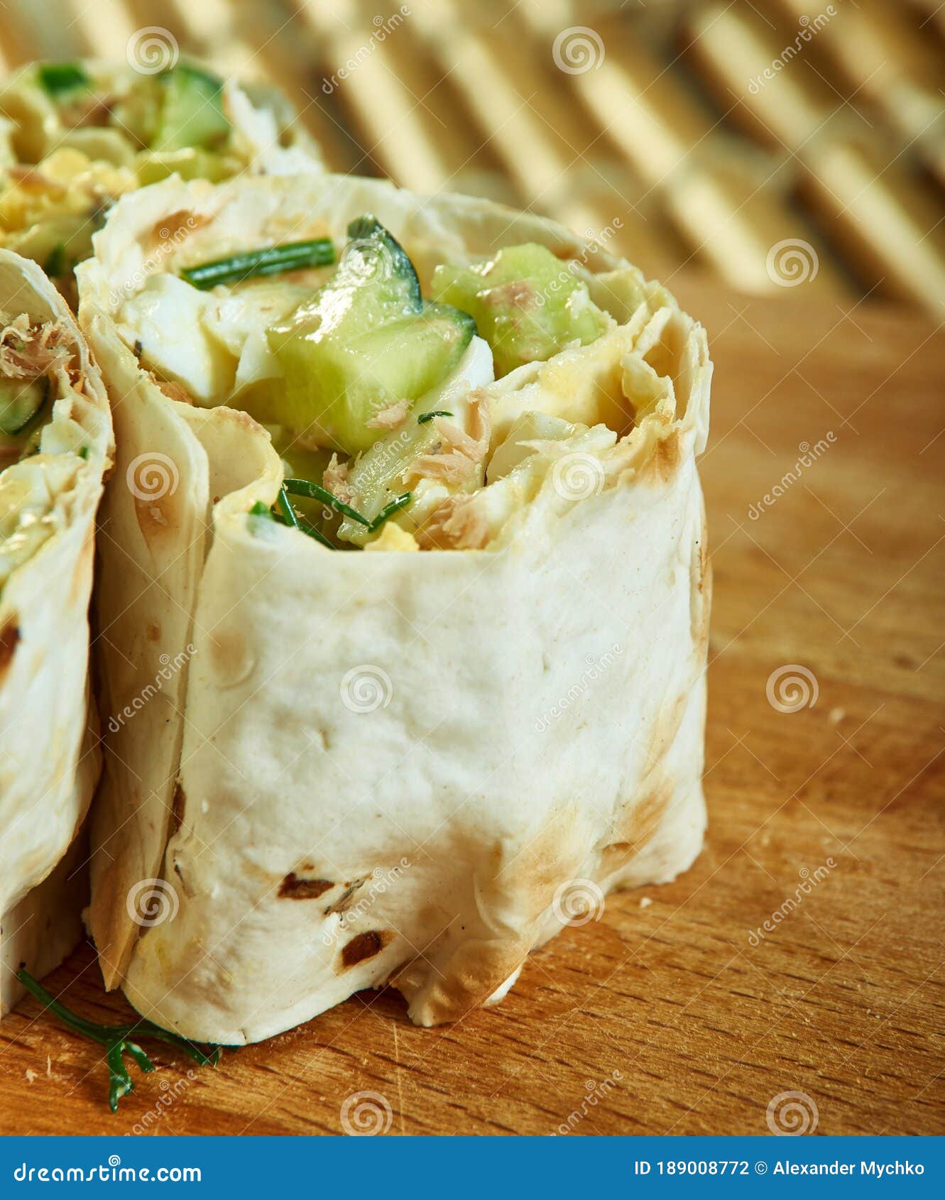 Tuna Salad Sandwich Roll stock photo. Image of dish 189008772