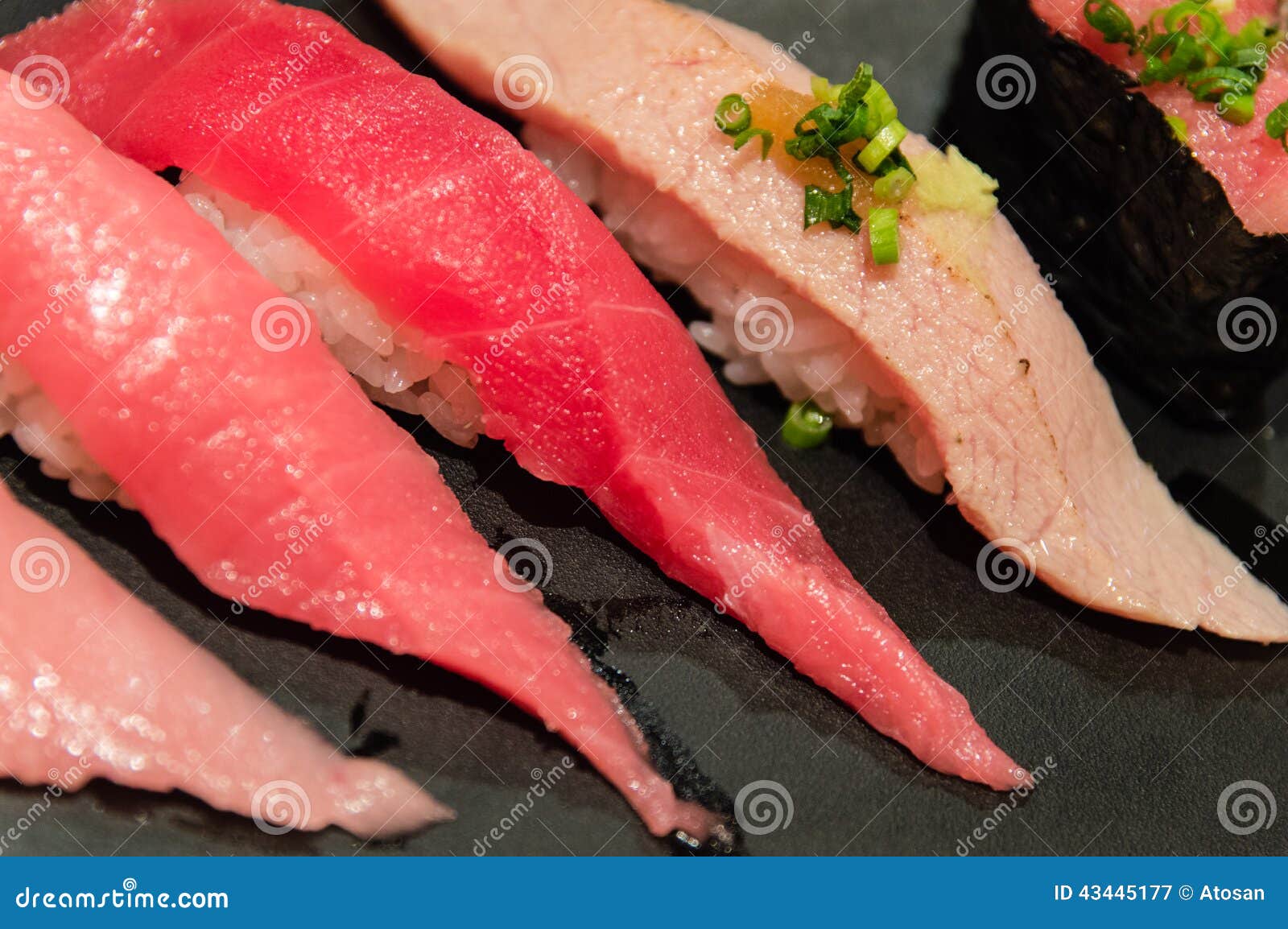 Tuna Sushi stock image. Image of seafood, nigiri, still 43445177