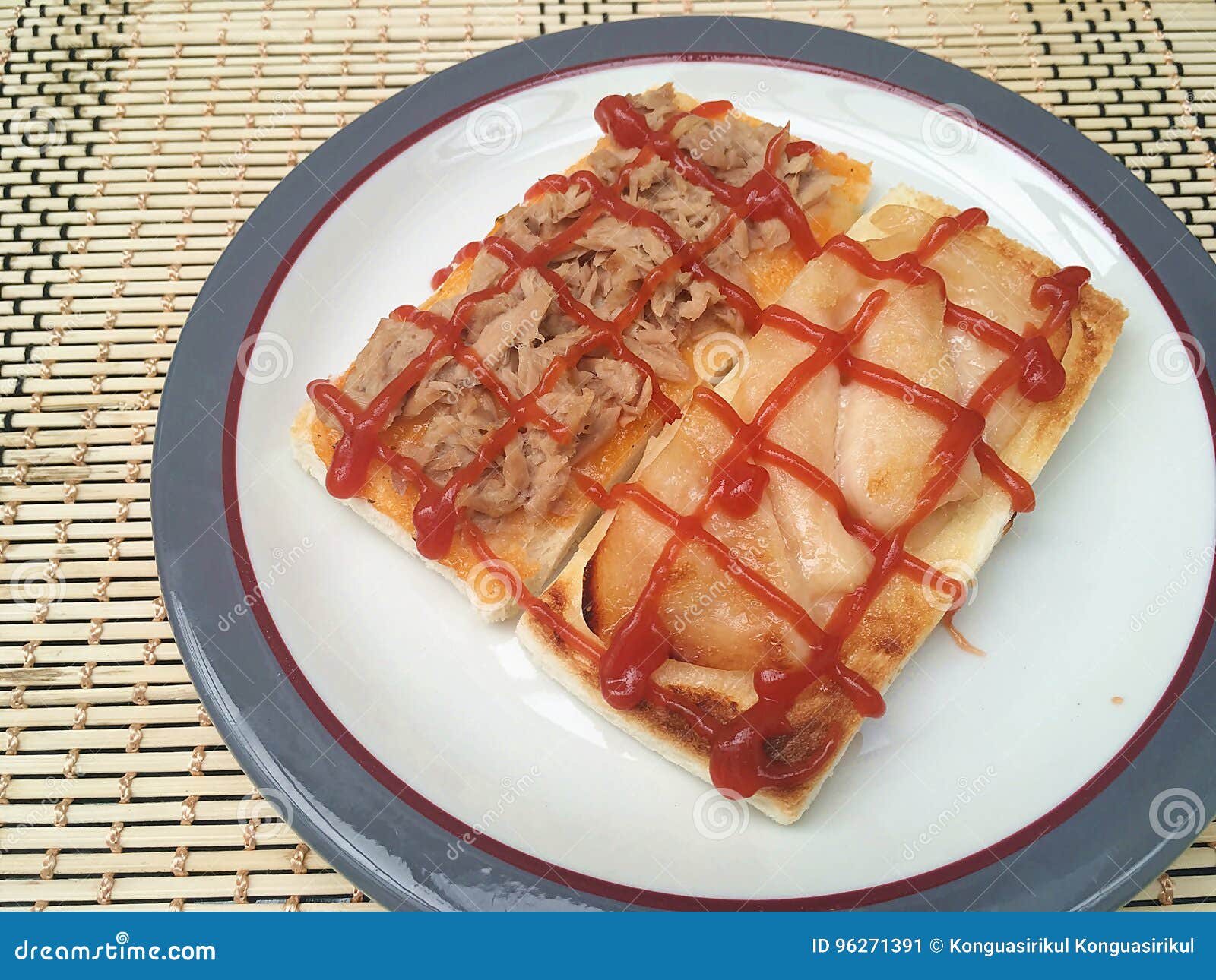 Tuna and turkey sandwich stock image. Image of delicious 96271391