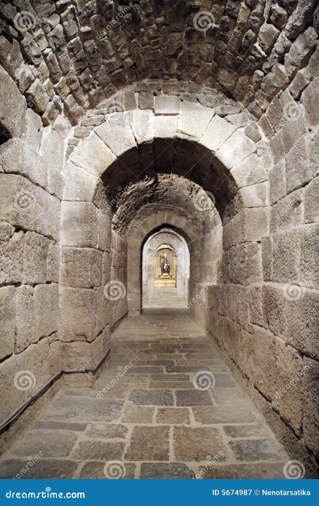 tunel in a crypt