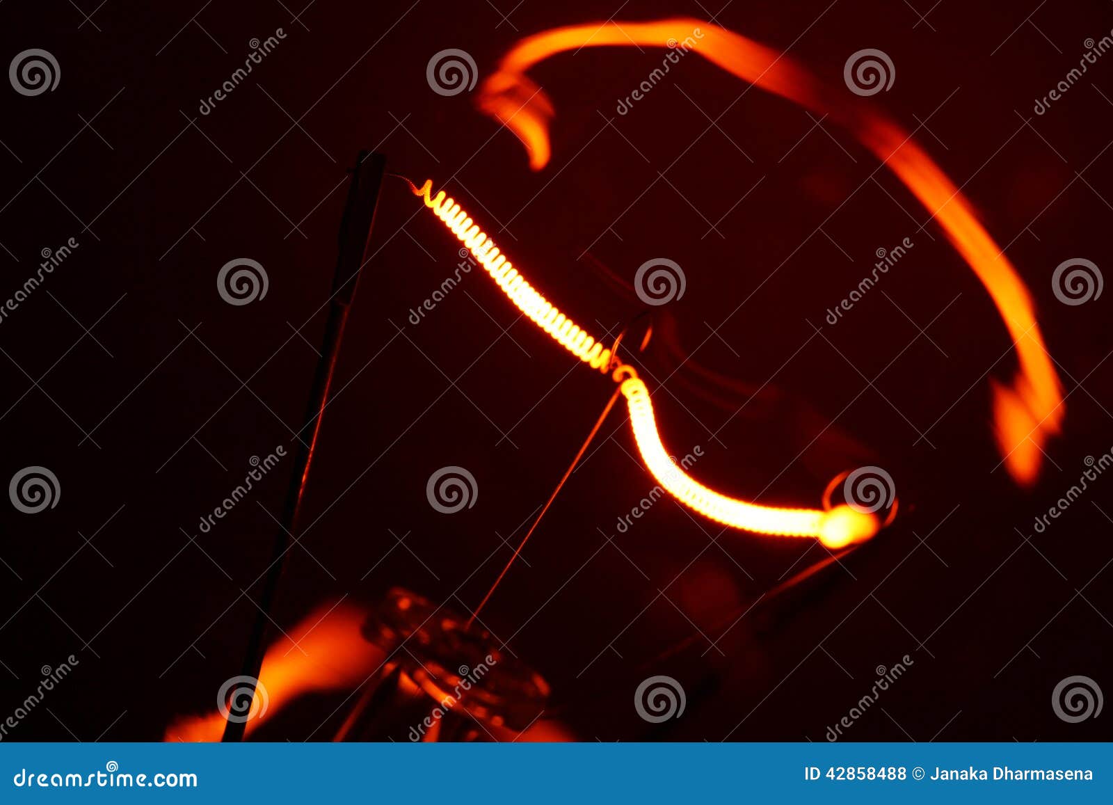 Tungsten Bulb stock photo. Image of abstract, fire, invention 42858488