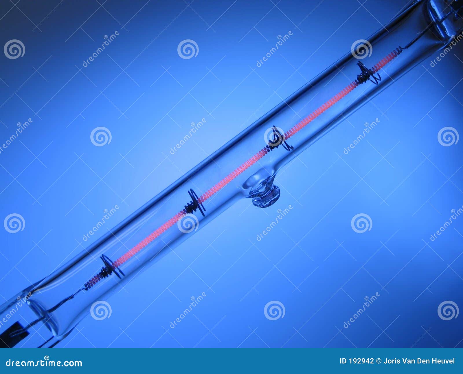 Tungsten tube lamp stock photo. Image of current, light 192942