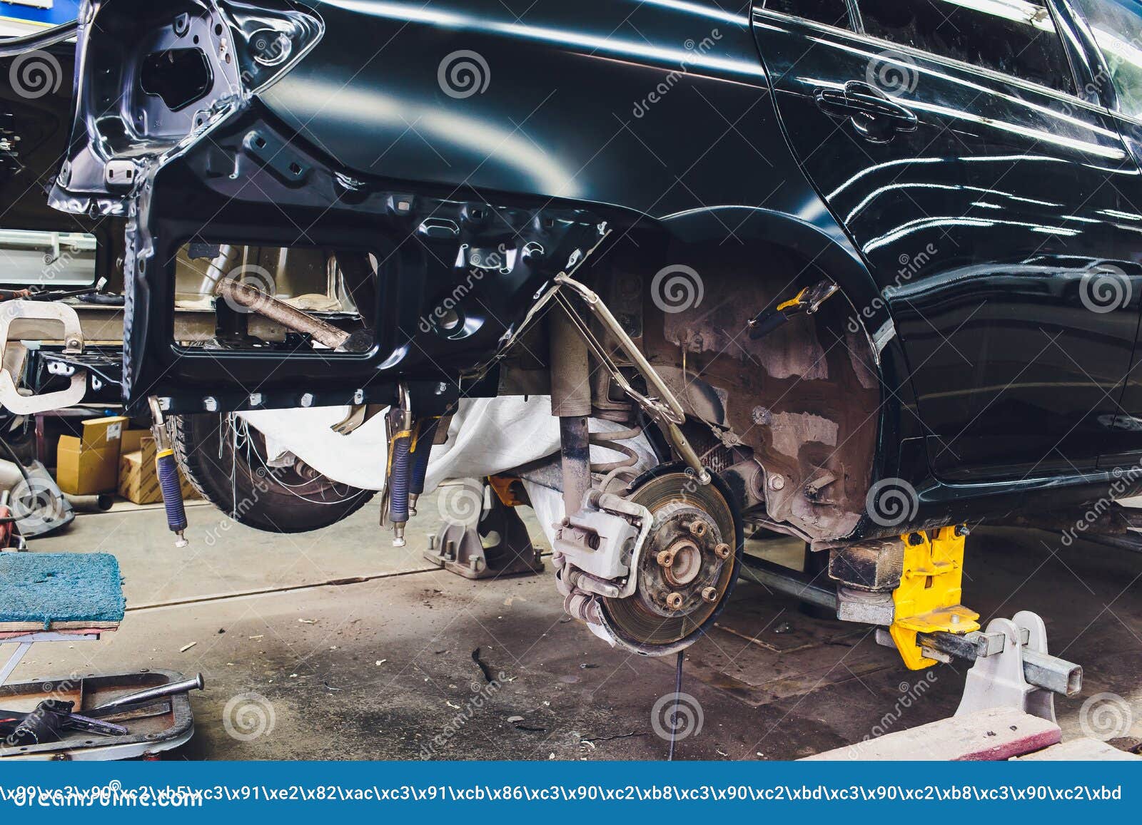 Tuning the Car in a Sedan Body with Three Layers of Noise Insulation of the  Trunk. Audio and Vibration Isolation Stock Image - Image of dismantled,  accident: 145644007