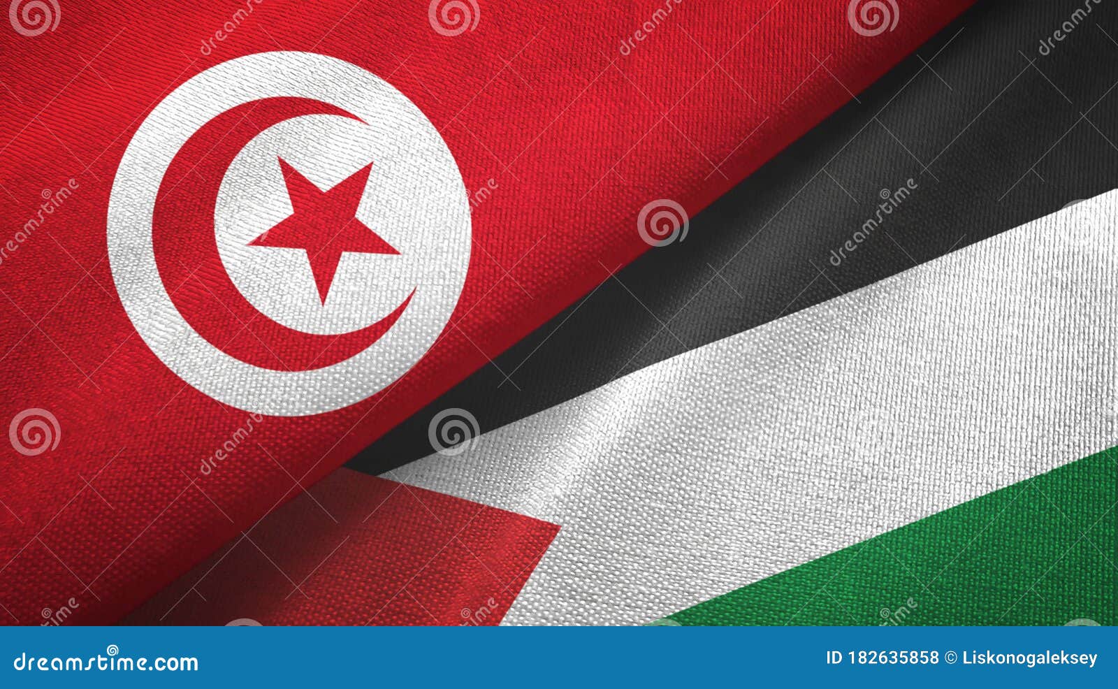 picture Palestine Tunisie Flag dreamstime com