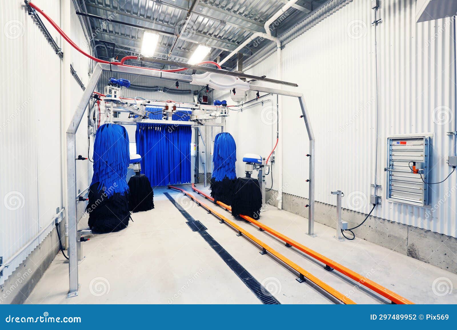 The Tunnel of an Automatic Car Wash Stock Photo Image of wash, drive