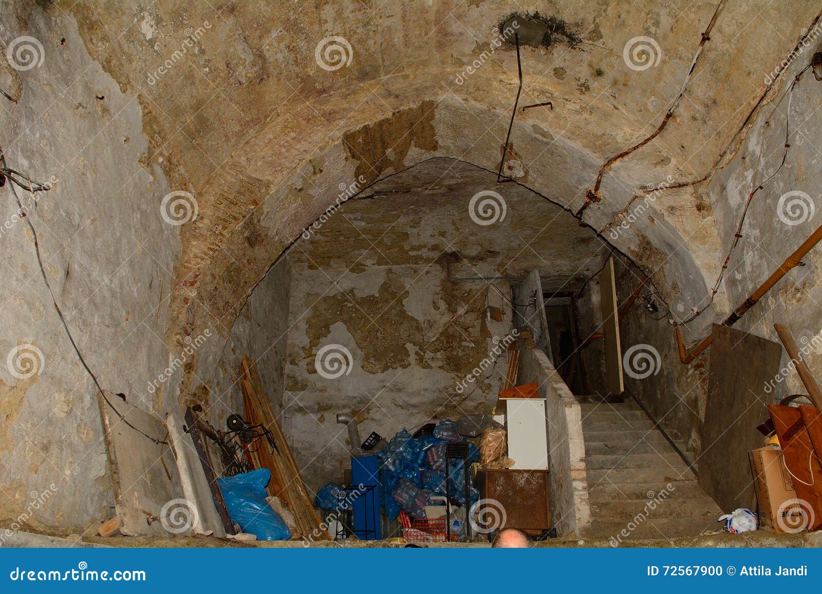 Tunnel Below Buda Castle District, Budapest, Hungary Editorial Image