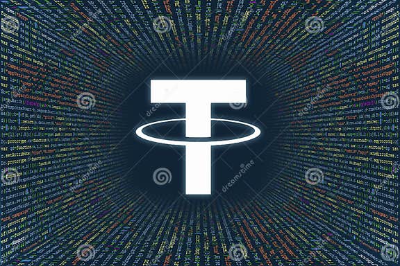 A Tunnel from a Computer Program Code. Programmer Strings of Code ...