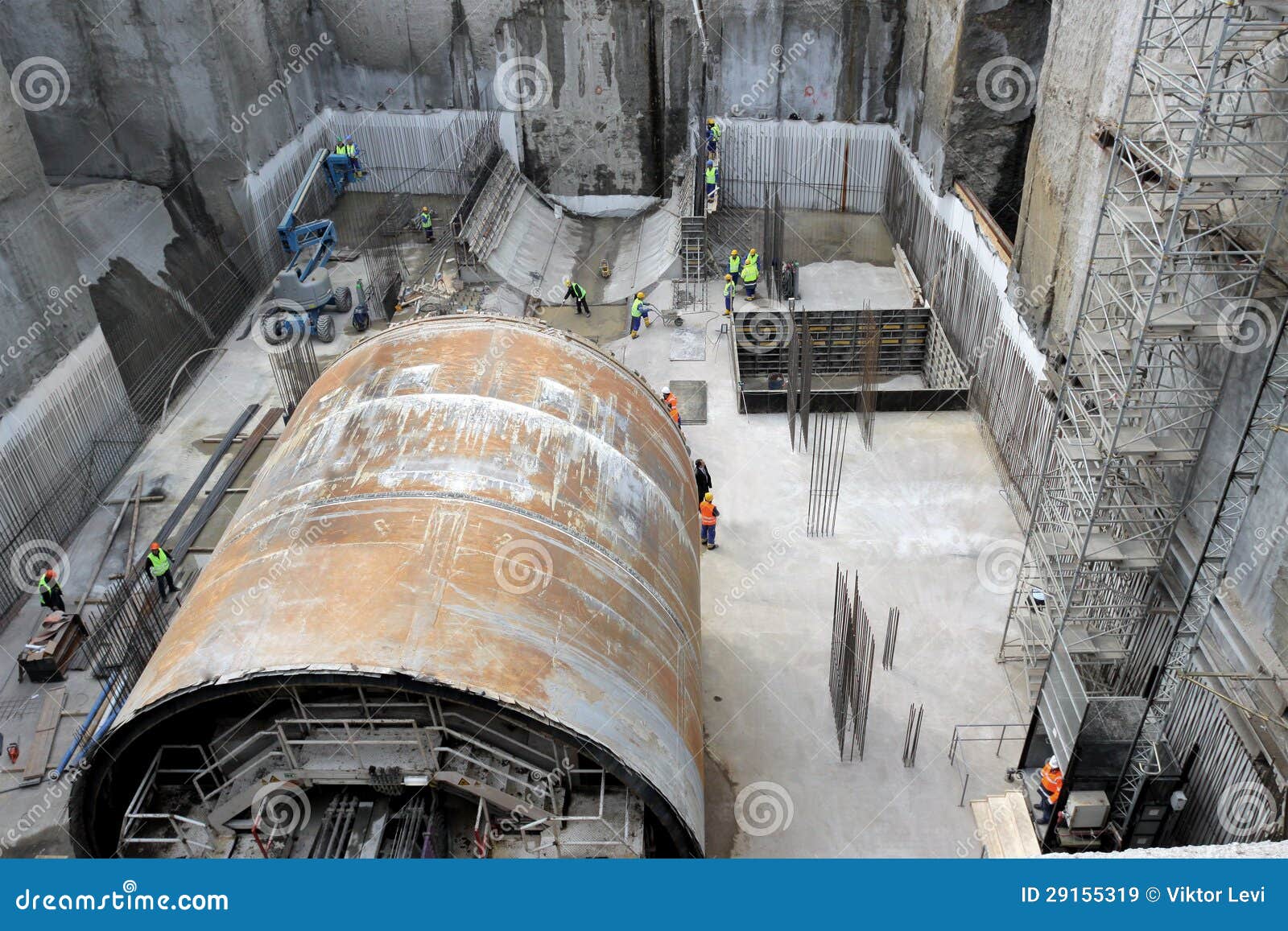 Tunnel Digging Machine Building Metro Royalty Free Stock Images Image