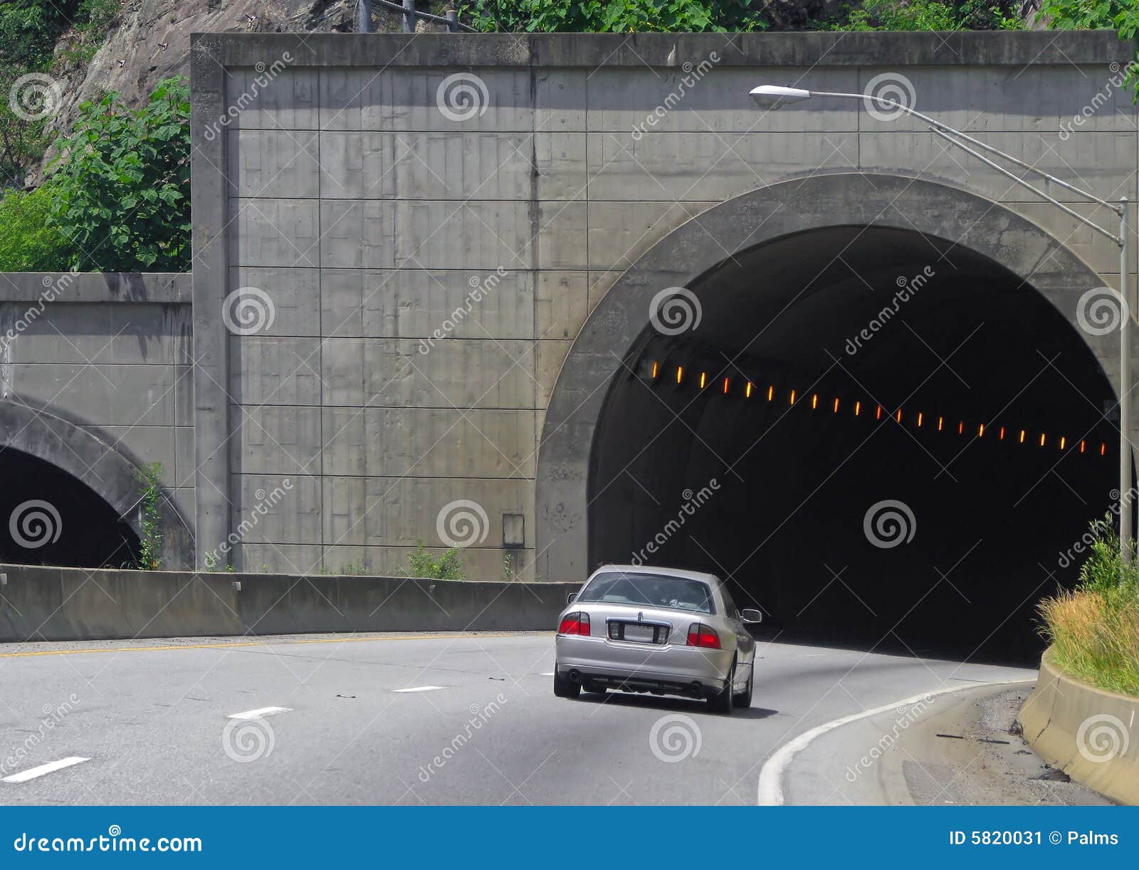Tunnel entrance stock image. Image of drive, mountain 5820031