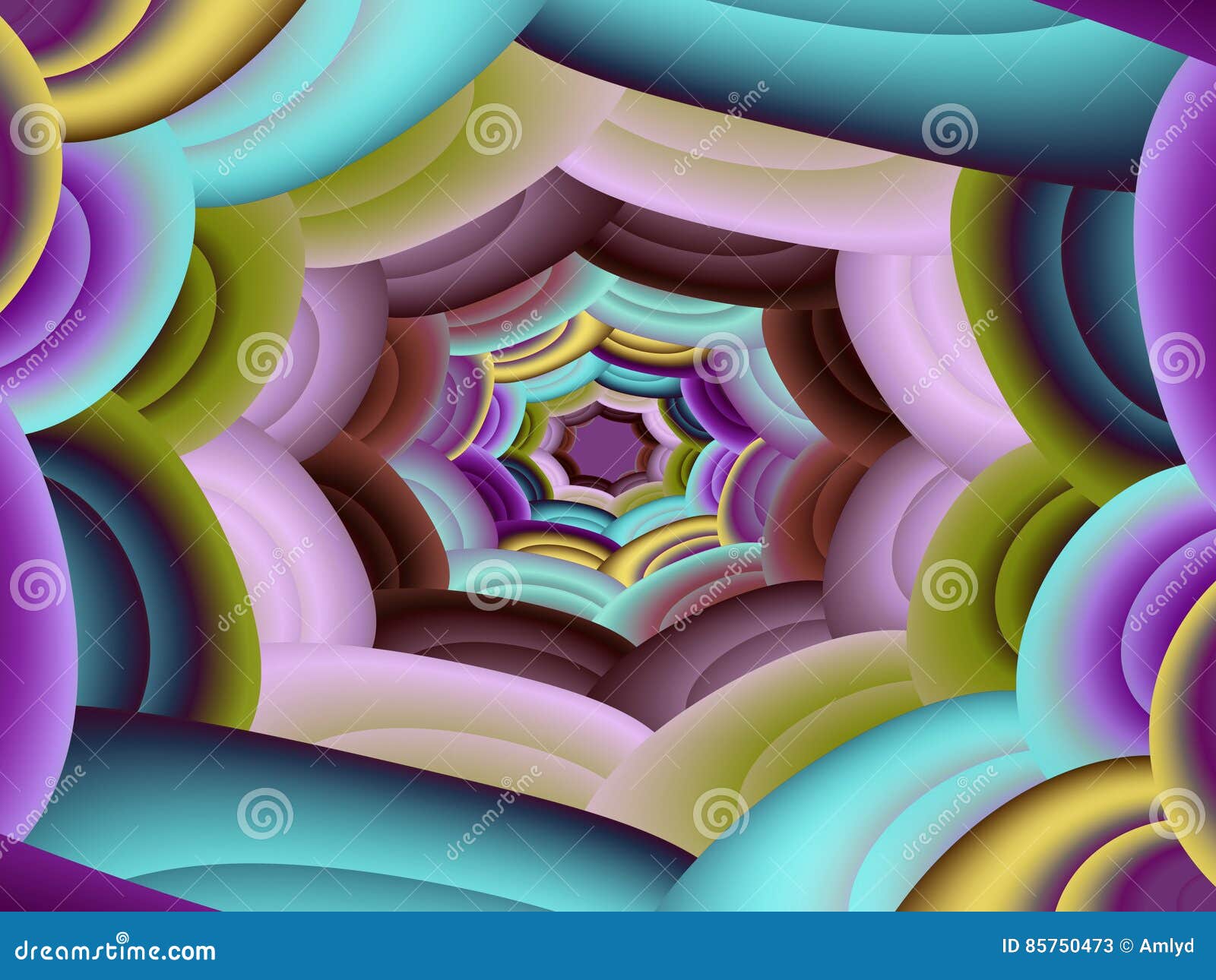 Tunnel vision stock illustration. Illustration of lilac 85750473