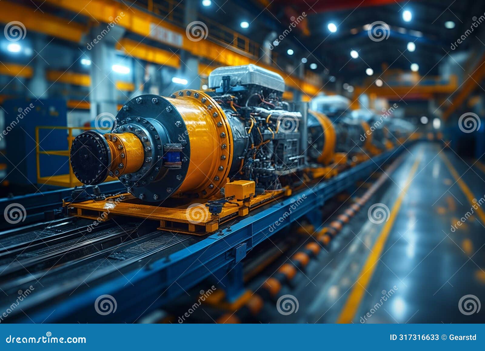 turbine engines in industrial setting