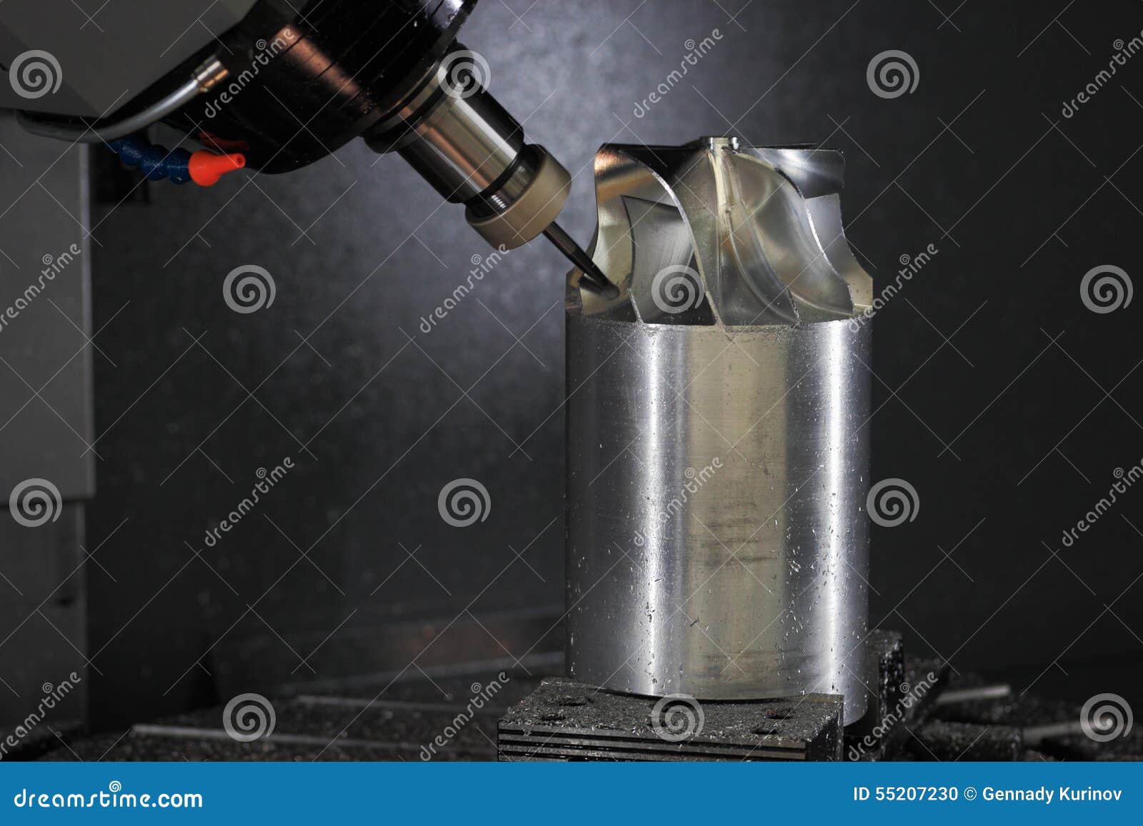 Turbine Wheel Manufacturing Process Stock Photo Image of head