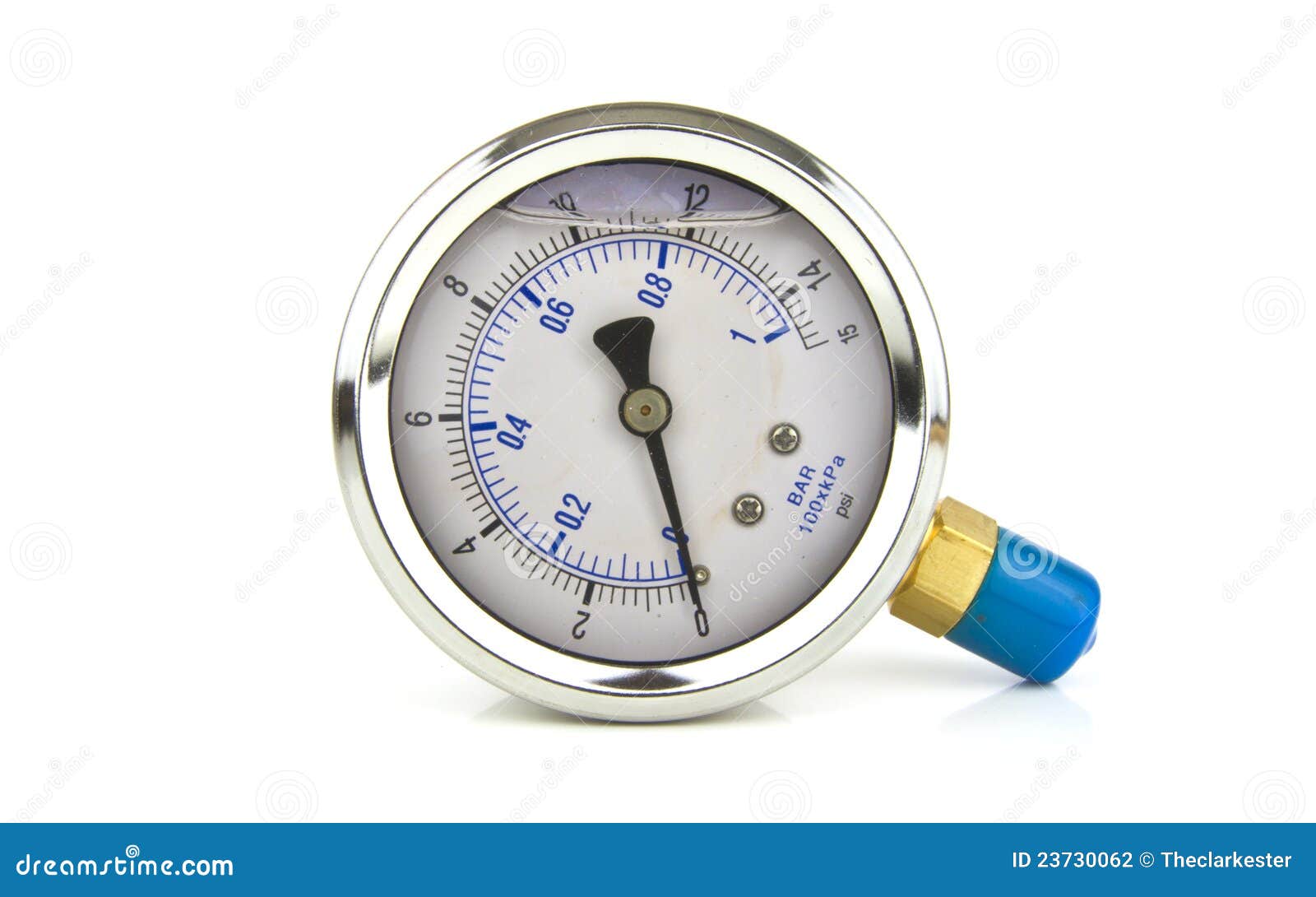 Turbo Pressure Gauge with White Space Stock Photo Image of meter
