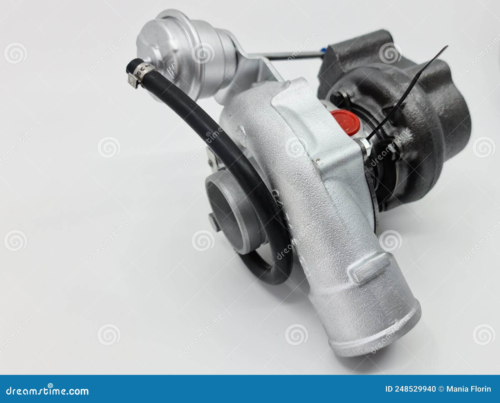 turbo charger refurbised on white background