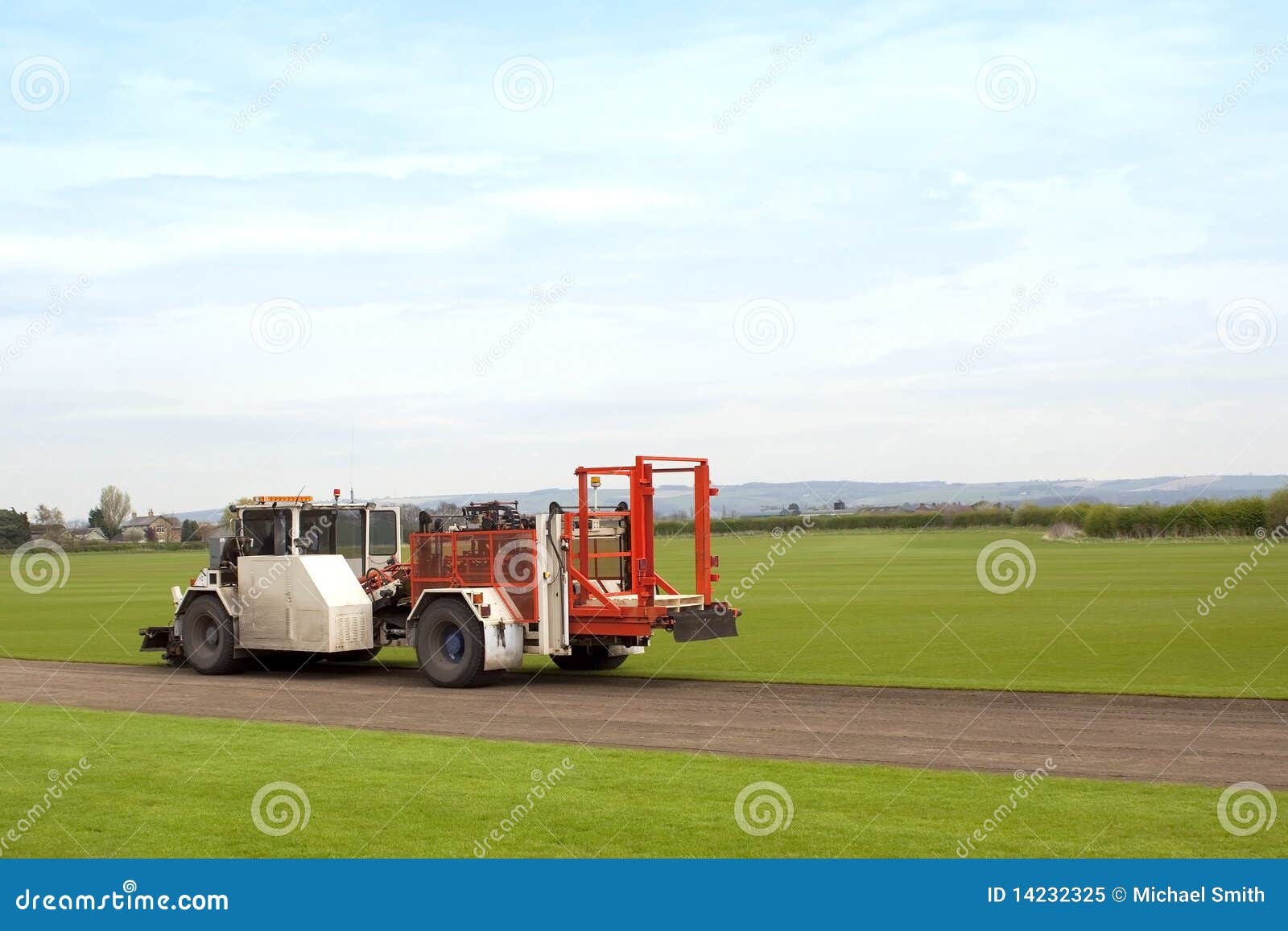 Turf lifting machinery stock image. Image of farmland 14232325