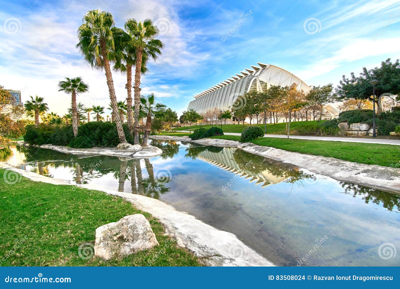 Turia Gardens Valencia Spain Stock Photo Image of medieval, cityscape