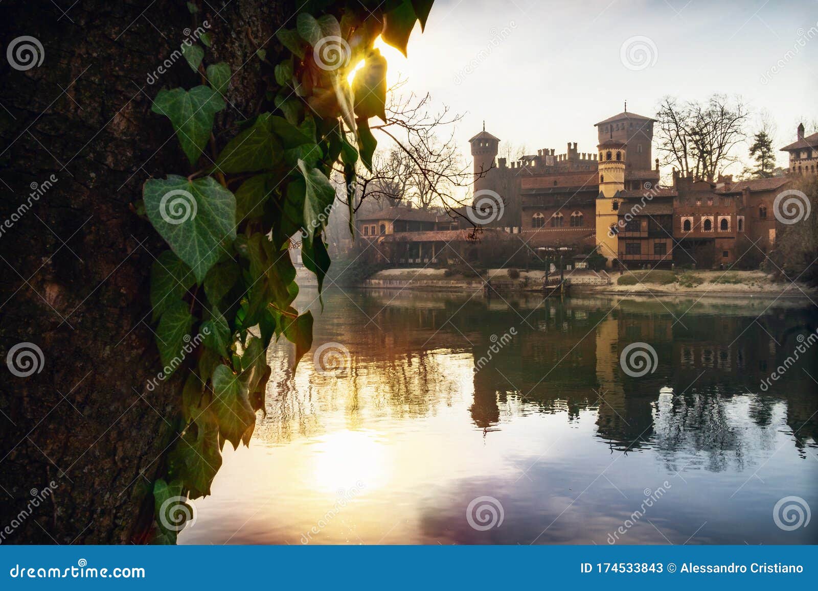 turin, borgo medievale of the valentino park