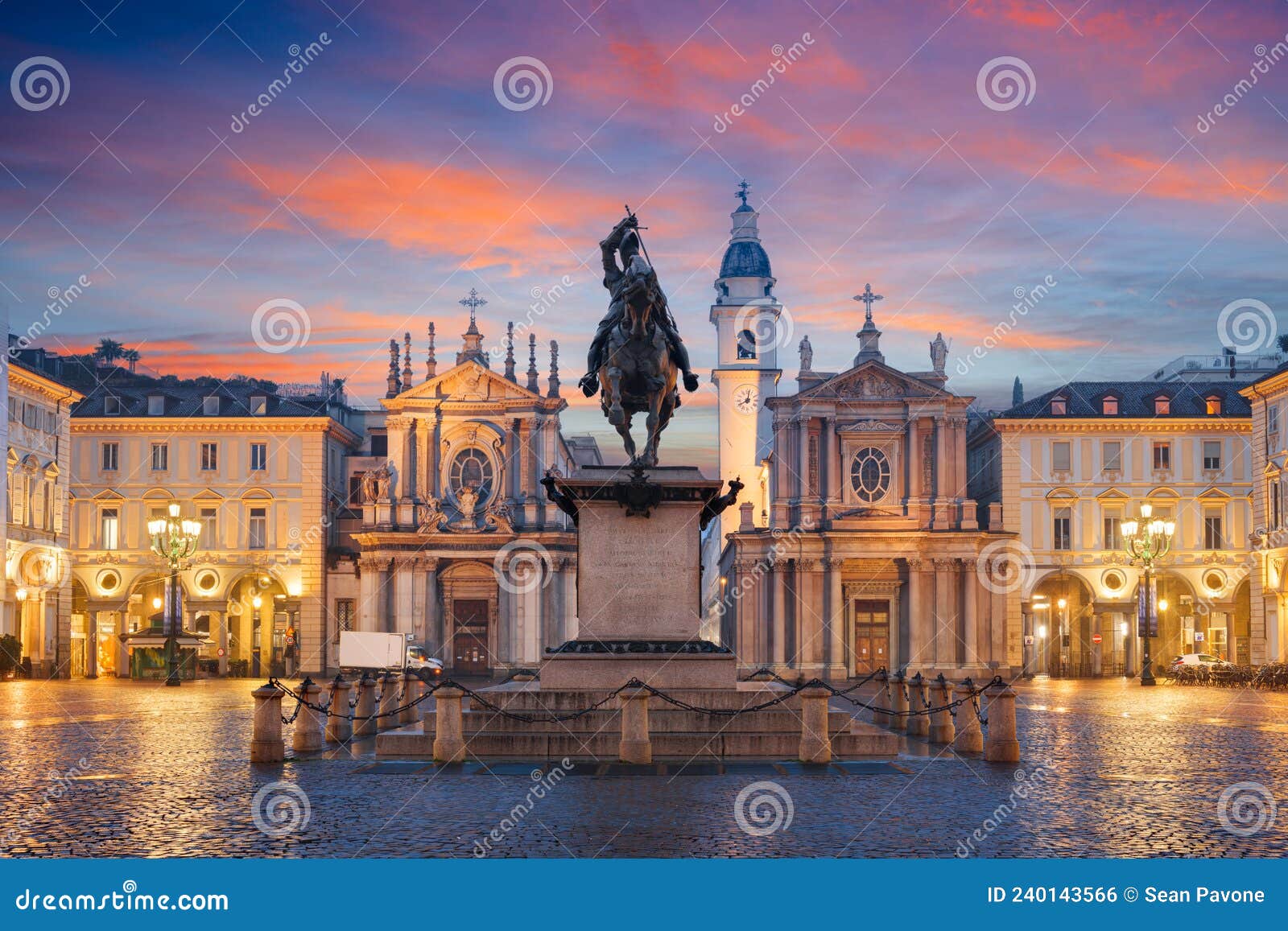 piazza san carlo, turin, italy