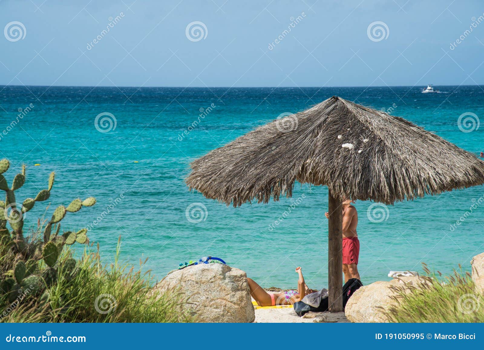 Turistas Tomando El Sol En La Playa Imagen editorial - Imagen de