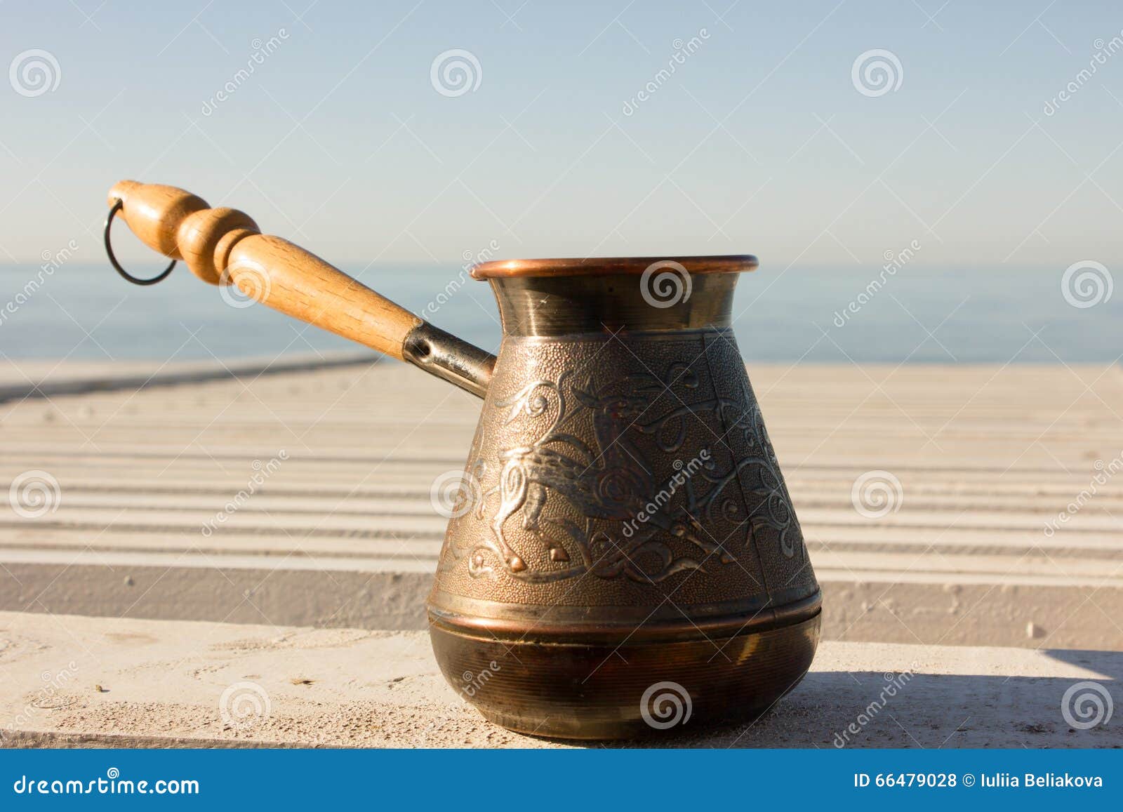Turk with Coffee on the Waterfront Stock Photo Image of drink