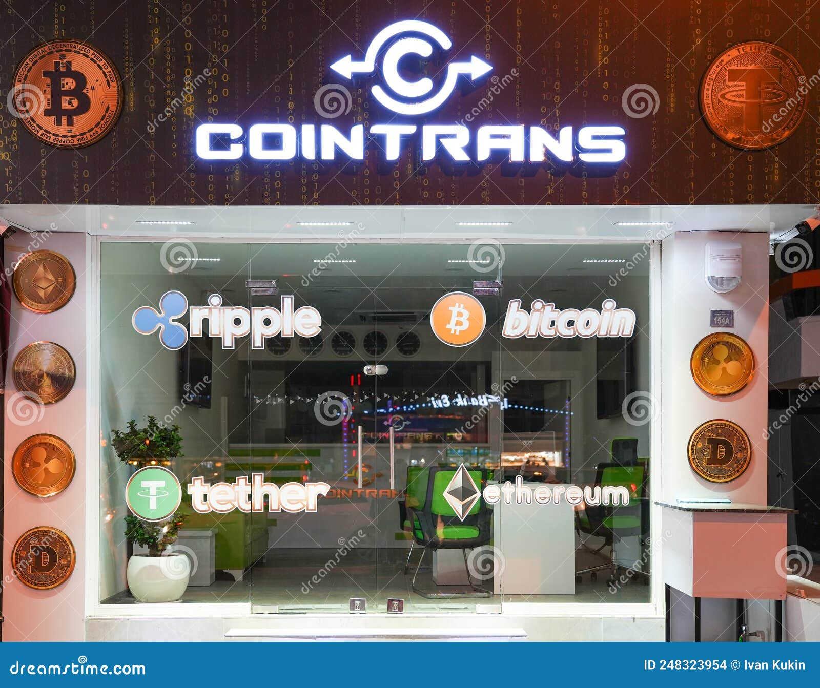 Turkey, Antalya 20.05.2022. Cryptocurrency Exchange Cointrans Bitcoin  Ethereum Ripple Tether Editorial Stock Image - Image of display,  electronic: 248323954