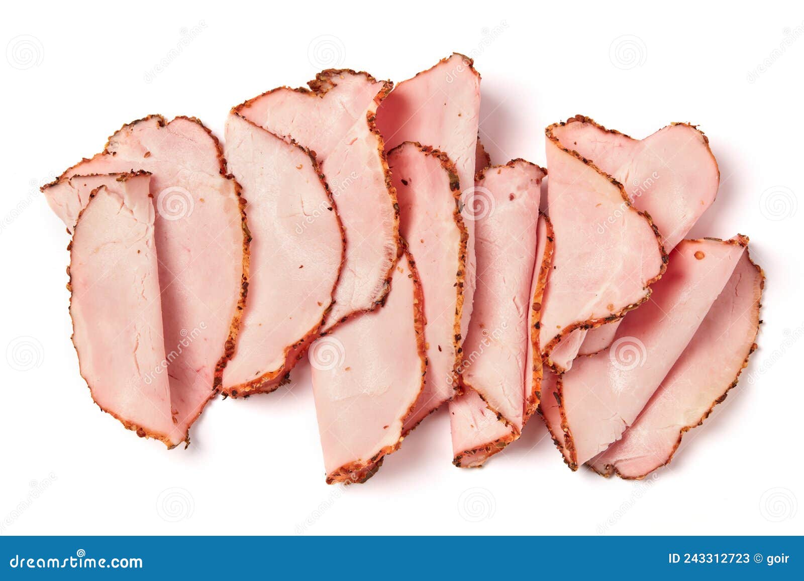 Turkey beast ham stock image. Image of food, unhealthy 243312723