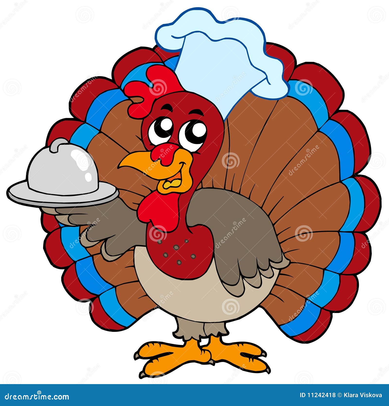 Turkey chef stock vector. Illustration of design, cute - 11242418