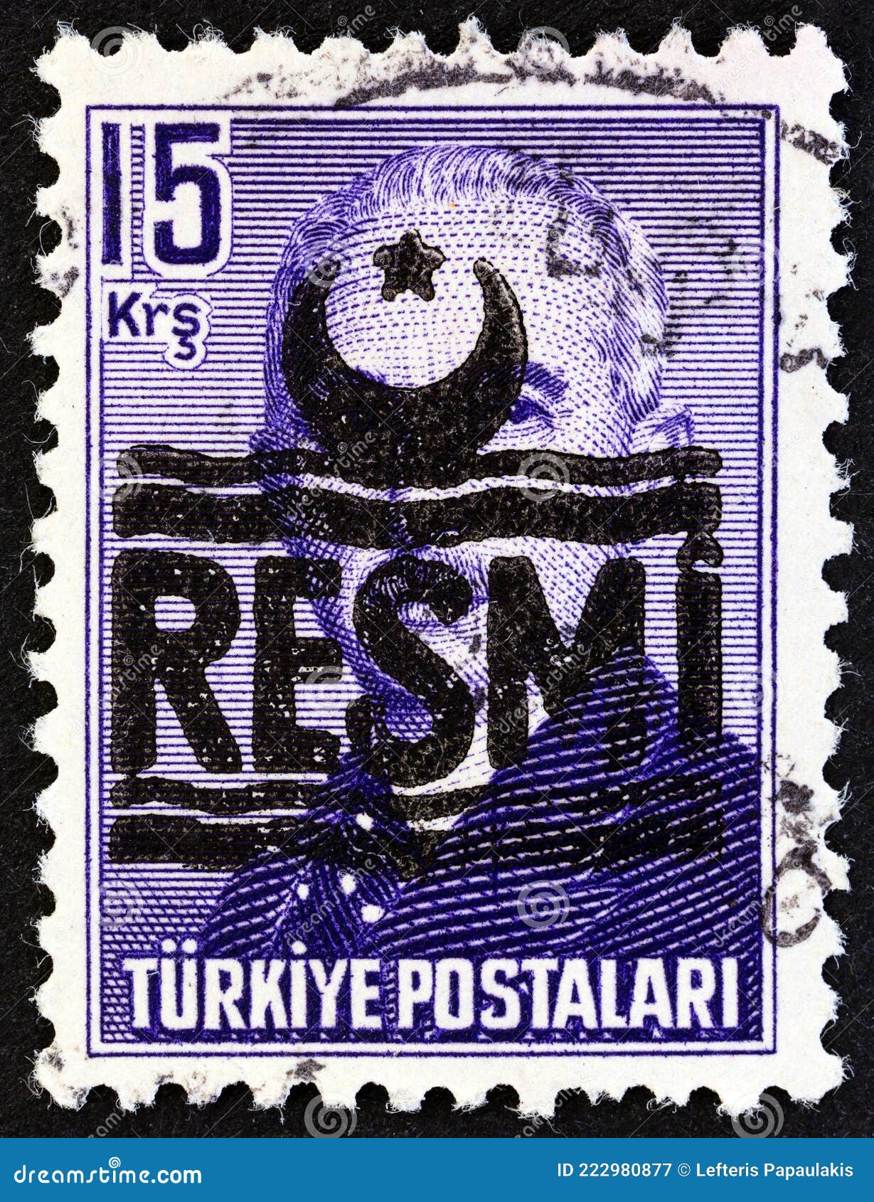 TURKEY CIRCA 1987 A Postage Stamp Printed In Turkey With A Twoway