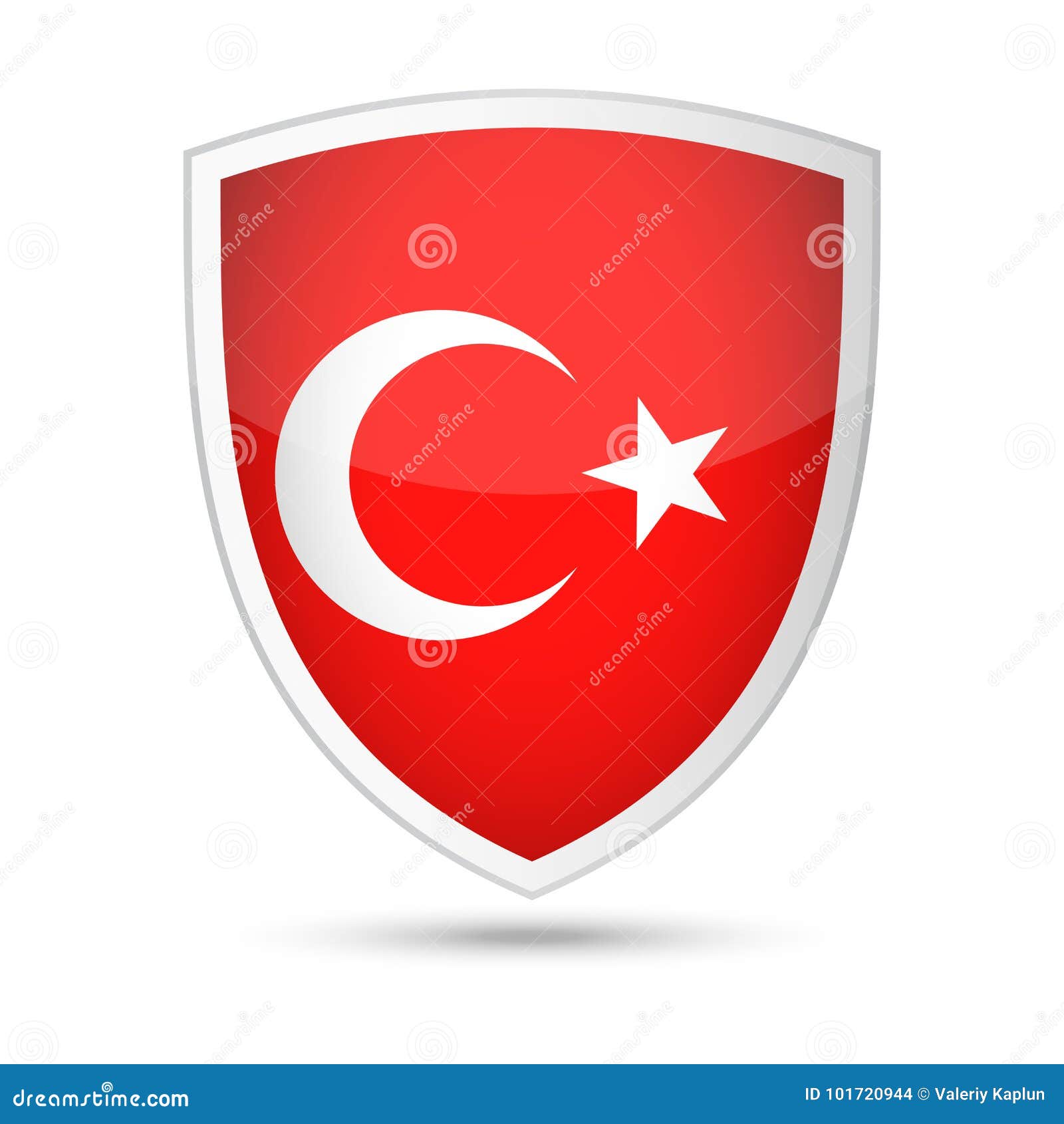 Download Turkey Flag Vector Shield Icon Stock Illustration ...