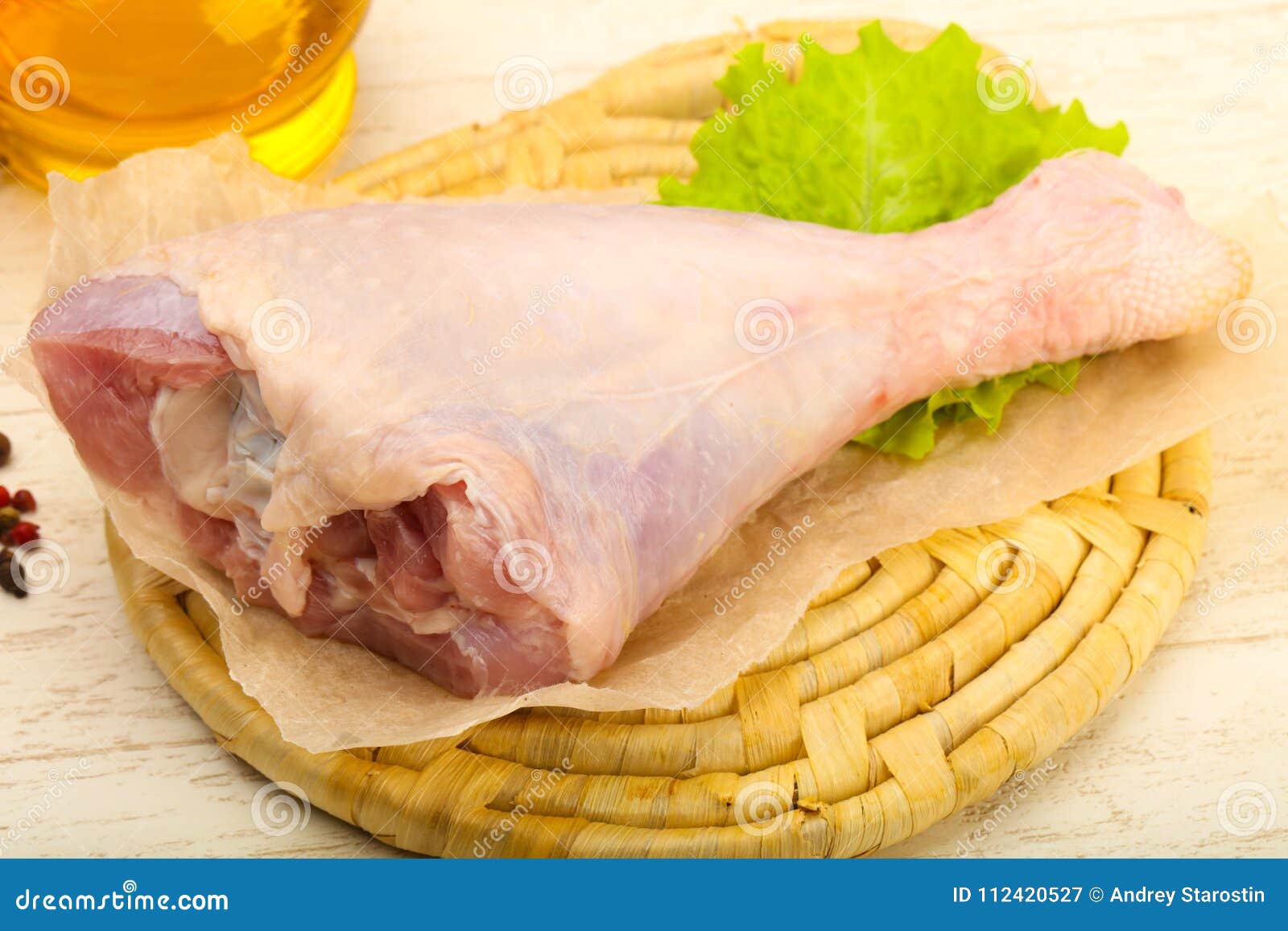 Turkey leg stock image. Image of healthy, food, background 112420527