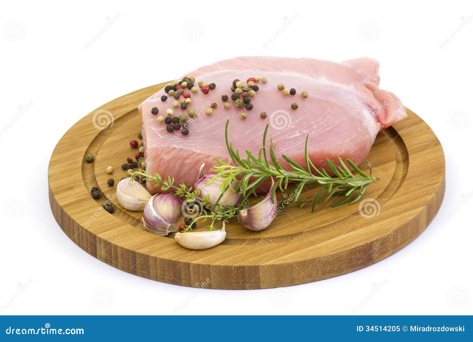 Turkey Meat with Various Herbs and Spices Stock Image Image of thyme