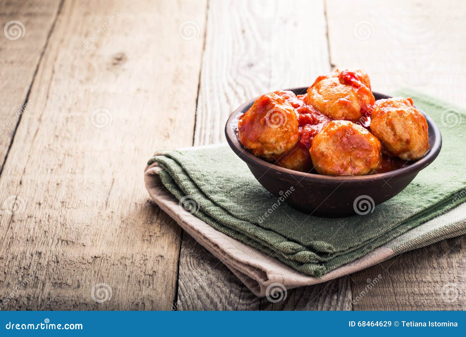 Turkey Meatballs with Tomato Sauce Stock Image Image of dish, healthy