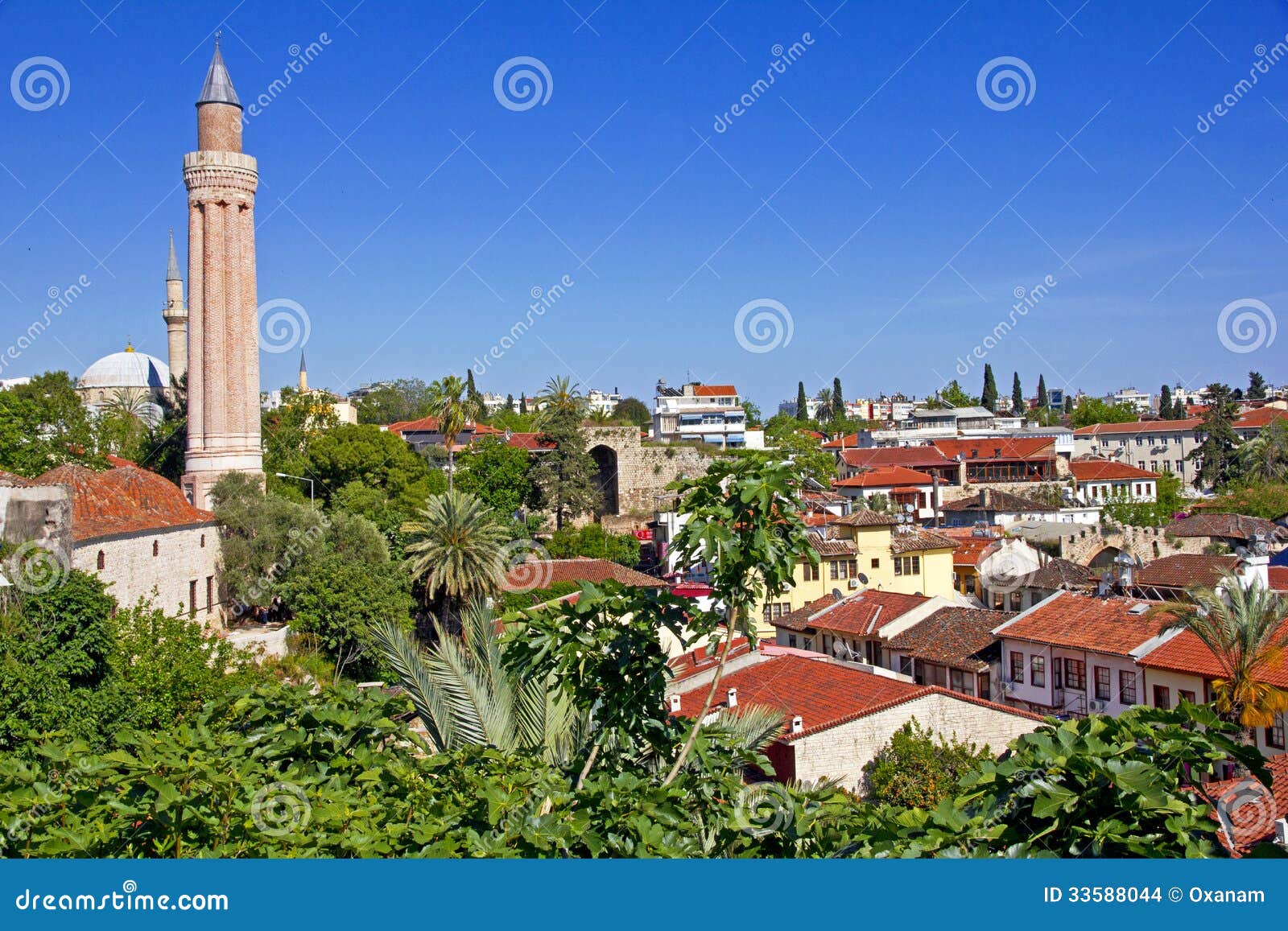 Turkey. the Old Downtown of Antalya Stock Photo Image of blue