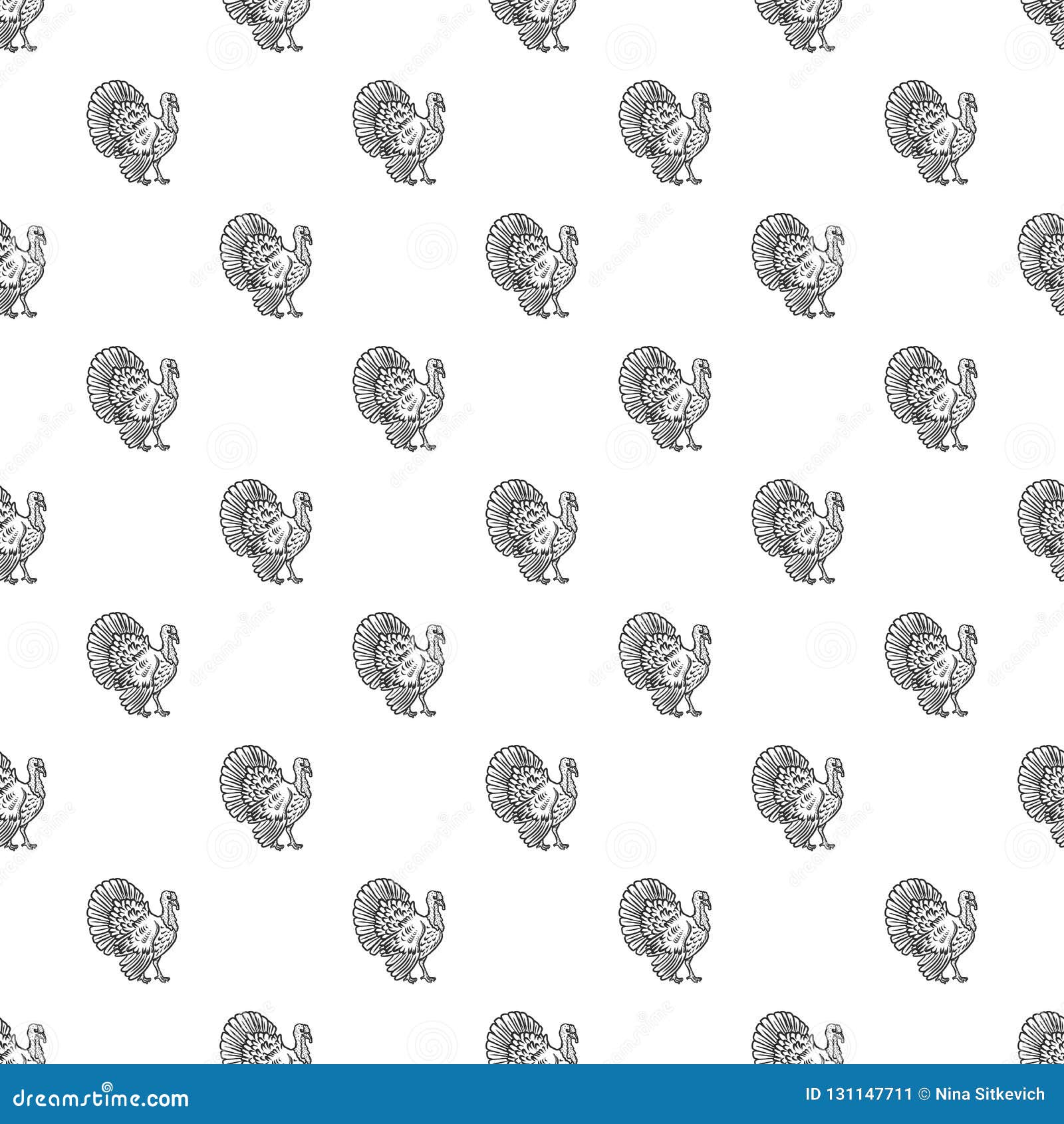 Turkey pattern seamless stock vector. Illustration of food 131147711