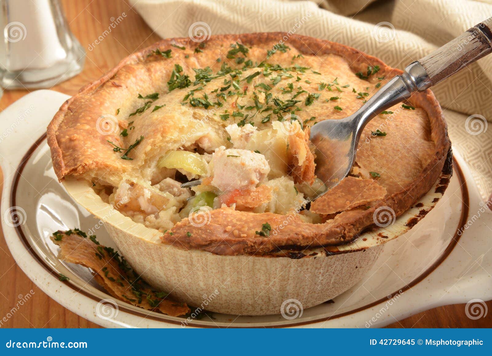 Turkey pot pie stock image. Image of crust, food, meat 42729645