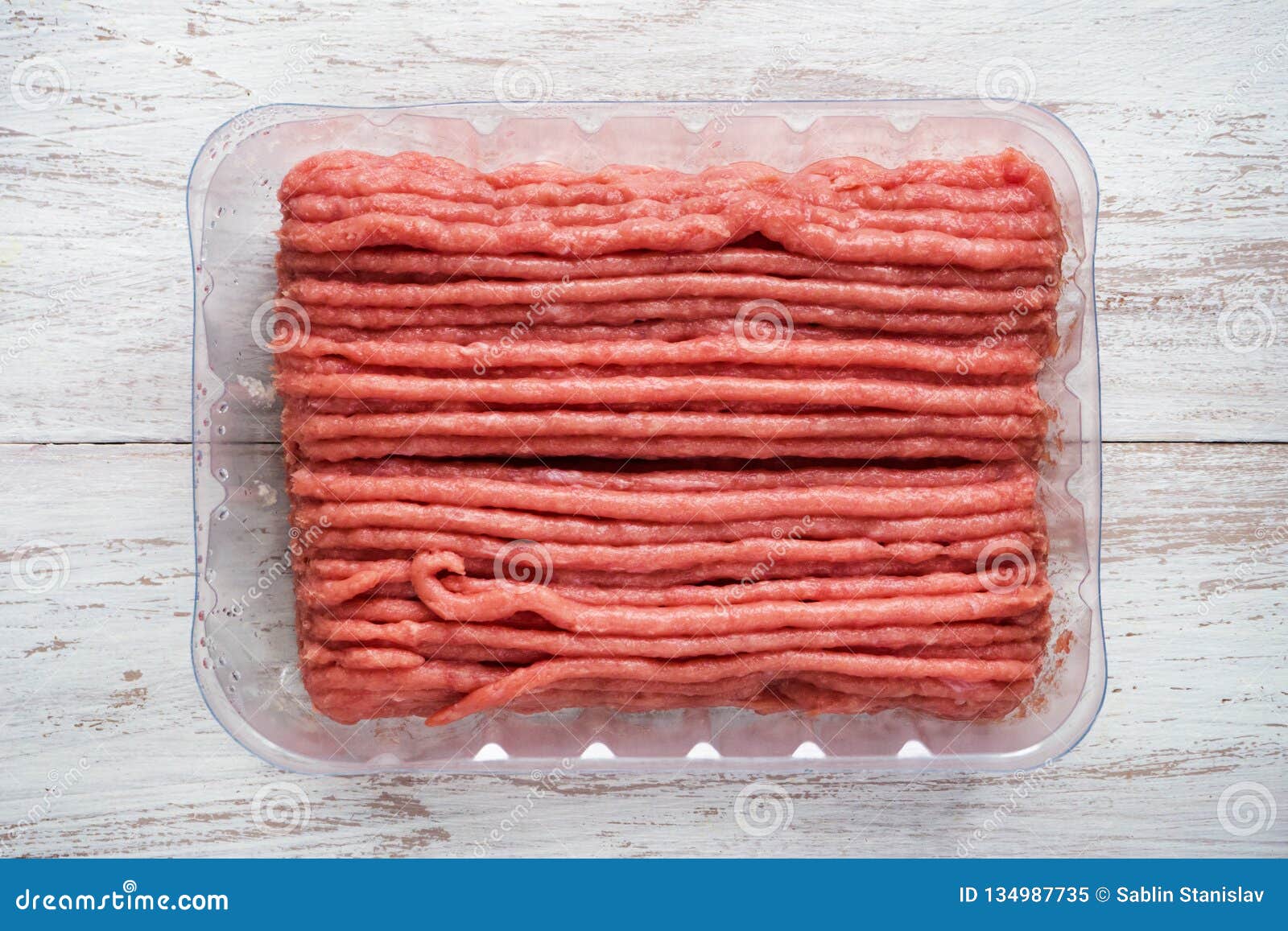 Turkey Stuffing in Plastic Containers. Close Up. Stock Image Image of