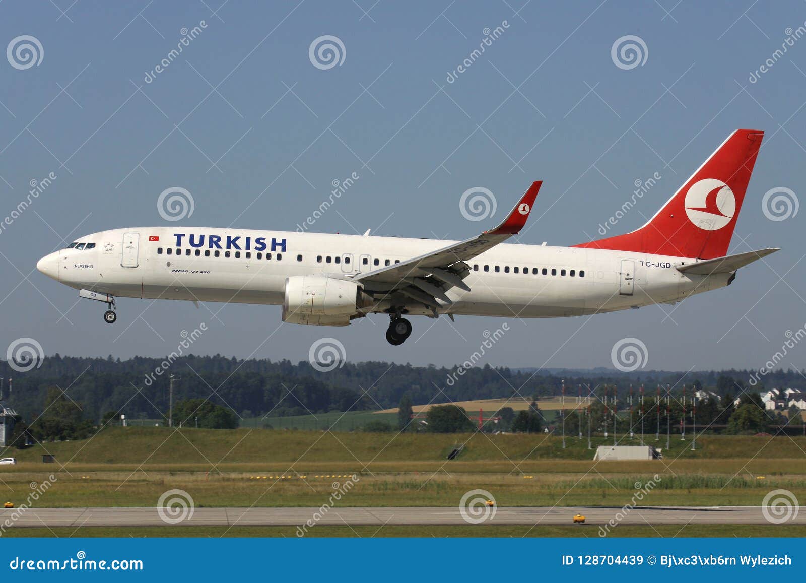 Turkish Airlines Boeing 737-800 Imagen de archivo editorial - Imagen de ...